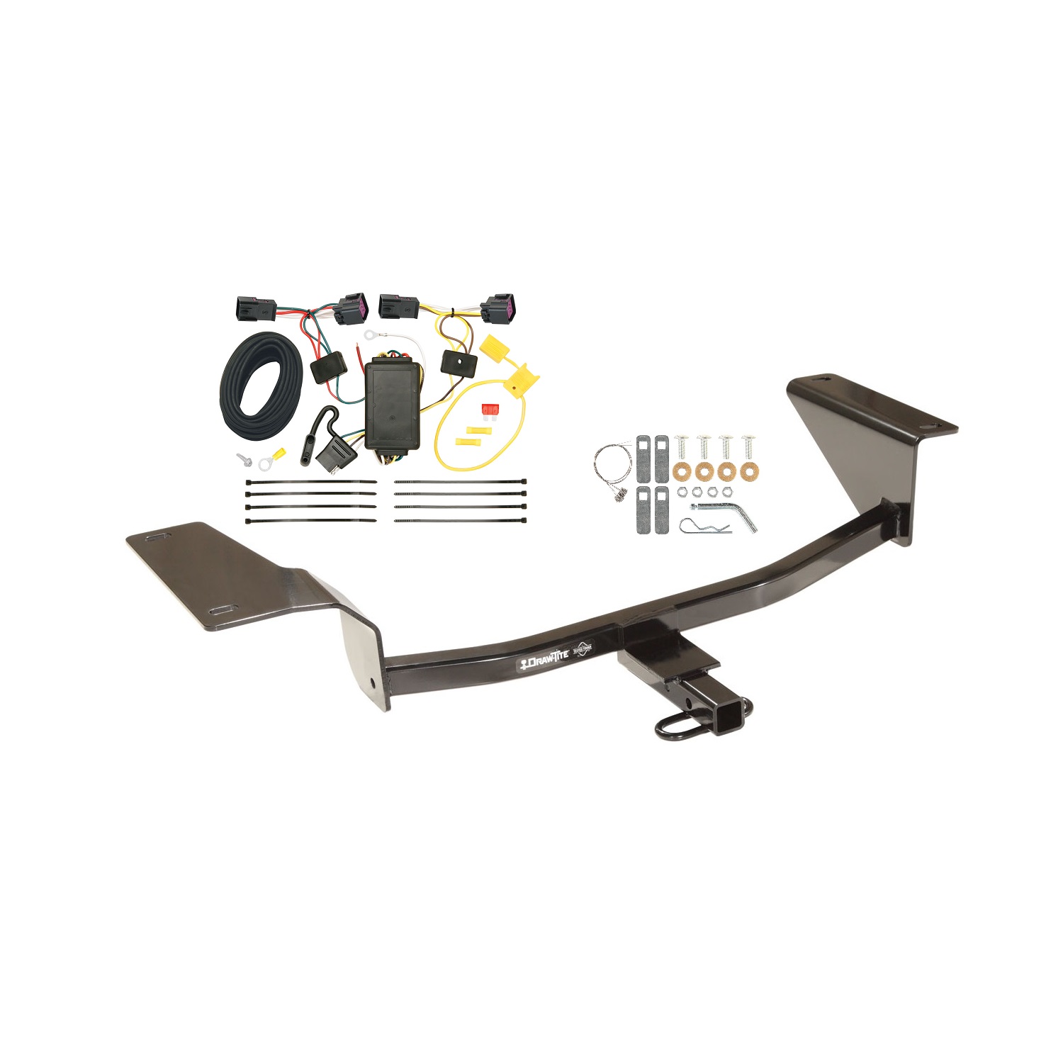 2011-2015 Chevrolet Cruze Draw-tite Class 1 Trailer Hitch, 1-1/4 Inch Square Receiver Bundle w/ Plug-n-Play T-One Wiring Harness thumbnail 0