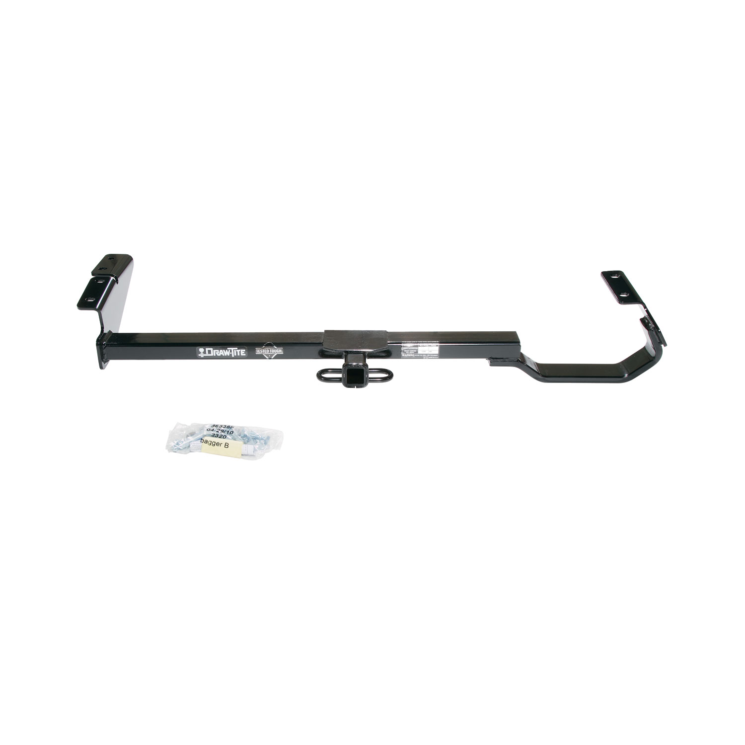 2002-2004 Toyota Camry Sedan Draw-tite Class 2 Trailer Hitch, 1-1/4 Inch Square Receiver Bundle w/ Plug-n-Play T-One Wiring Harness thumbnail 7