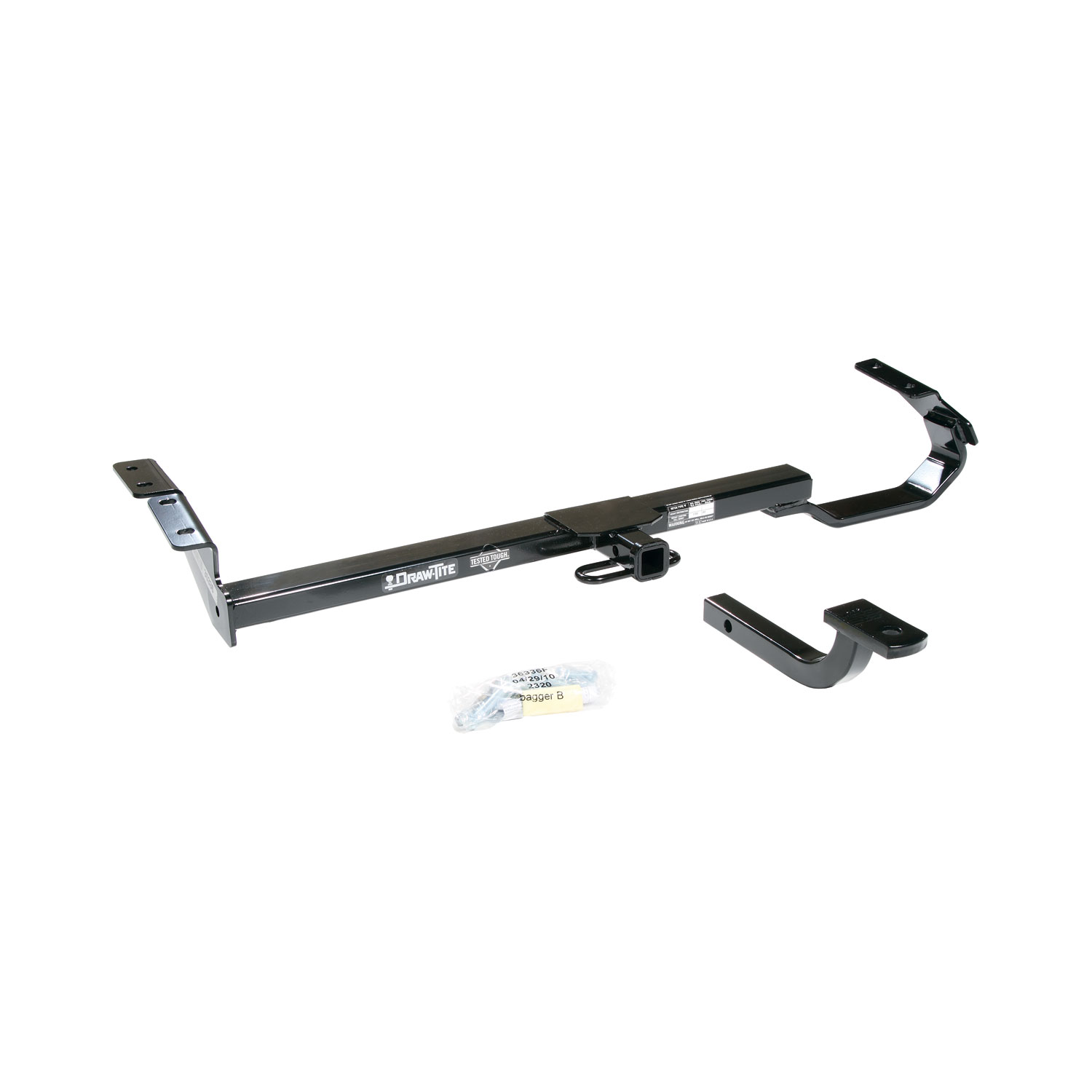 2002-2004 Toyota Camry Sedan Draw-tite Class 2 Trailer Hitch, 1-1/4 Inch Square Receiver Bundle w/ Plug-n-Play T-One Wiring Harness thumbnail 9