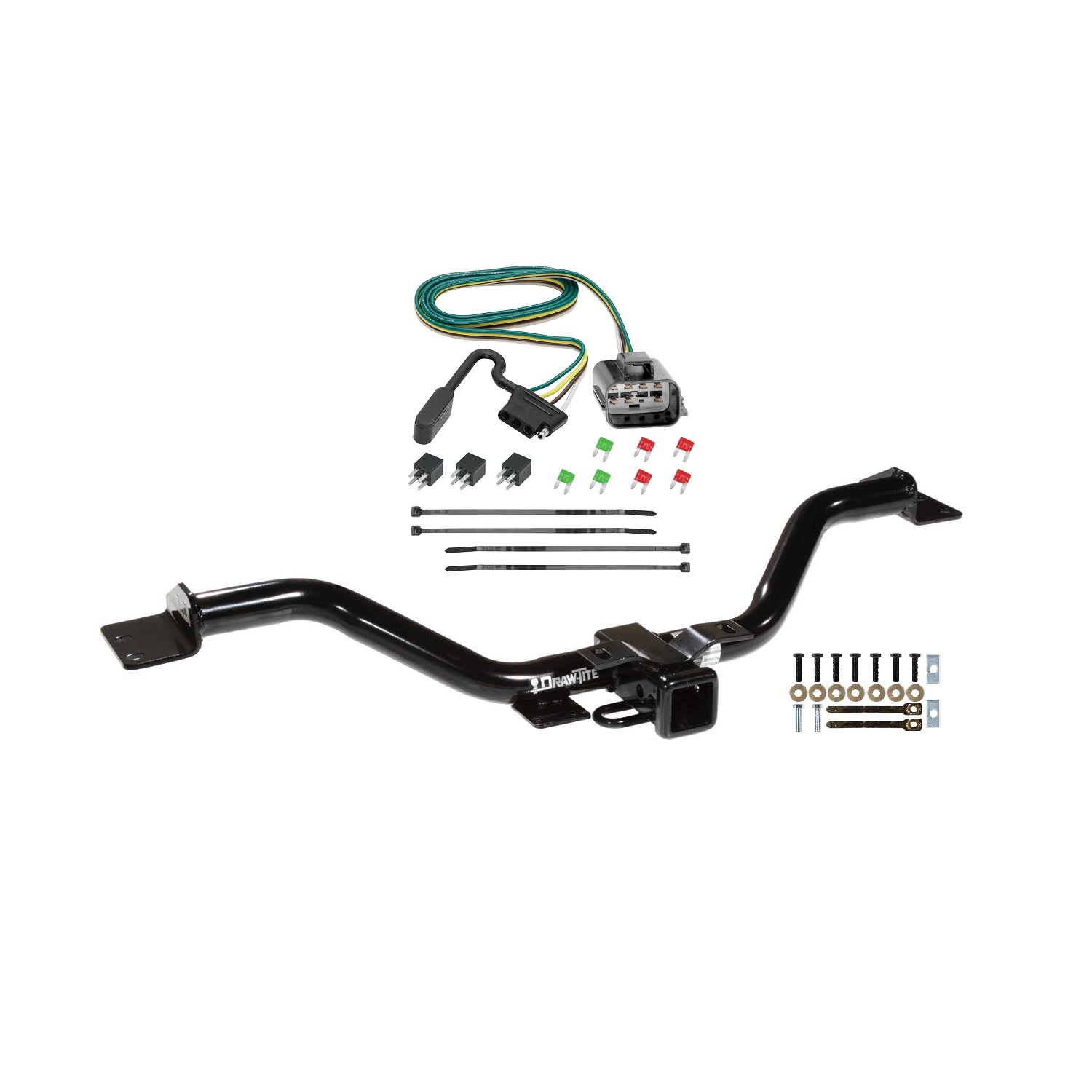 2013-2016 GMC Acadia Draw-tite Class 3 Trailer Hitch, 2 Inch Square Receiver Bundle w/ Plug-n-Play T-One Wiring Harness thumbnail 0