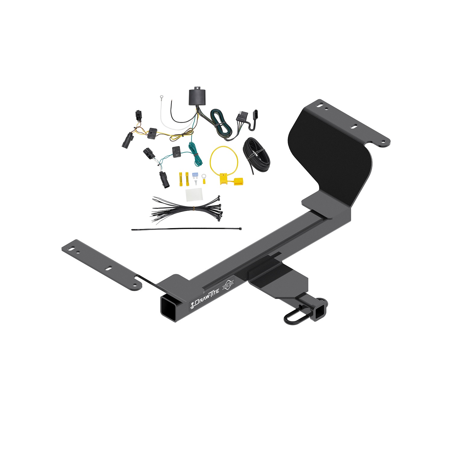 2018-2020 GMC Terrain Except Diesel Engine Draw-tite Class 2 Trailer Hitch, 1-1/4 Inch Square Receiver Bundle w/ Plug-n-Play T-One Wiring Harness thumbnail 0