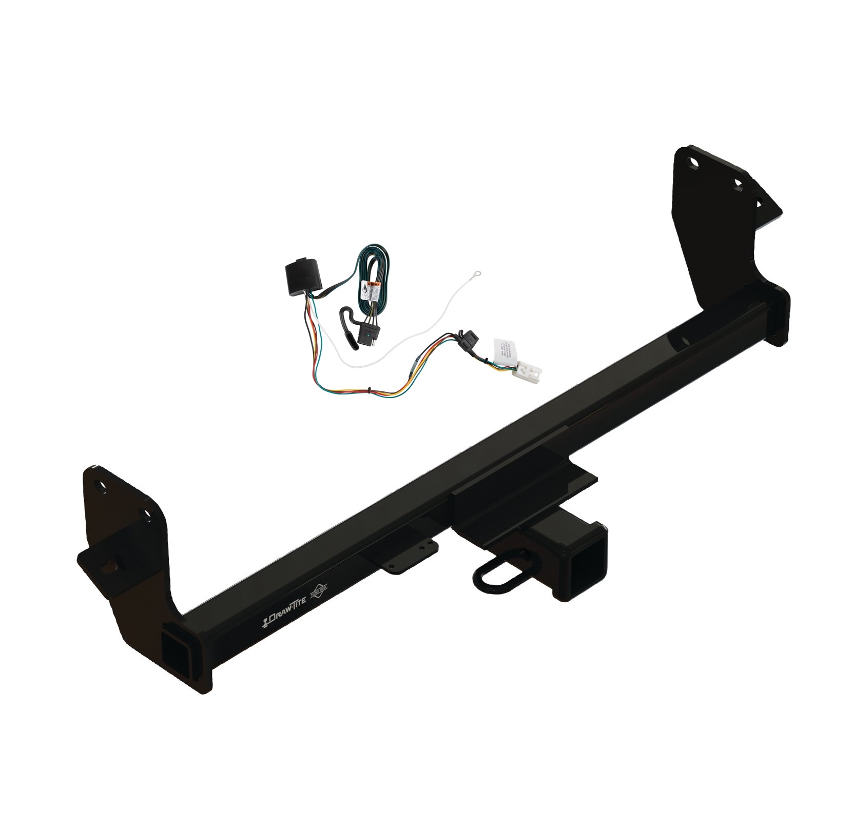 2022-2023 Mitsubishi Eclipse Cross Draw-tite Class 3 Trailer Hitch, 2 Inch Square Receiver Bundle w/ Plug-n-Play T-One Wiring Harness thumbnail 0