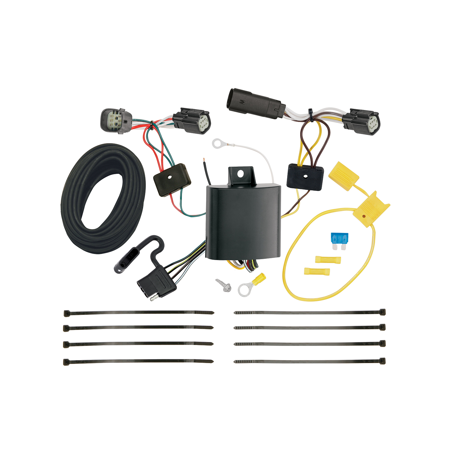 2017-2018 Ford Escape Draw-tite Class 2 Trailer Hitch, 1-1/4 Inch Square Receiver Bundle w/ Plug-n-Play T-One Wiring Harness 36529 thumbnail 1