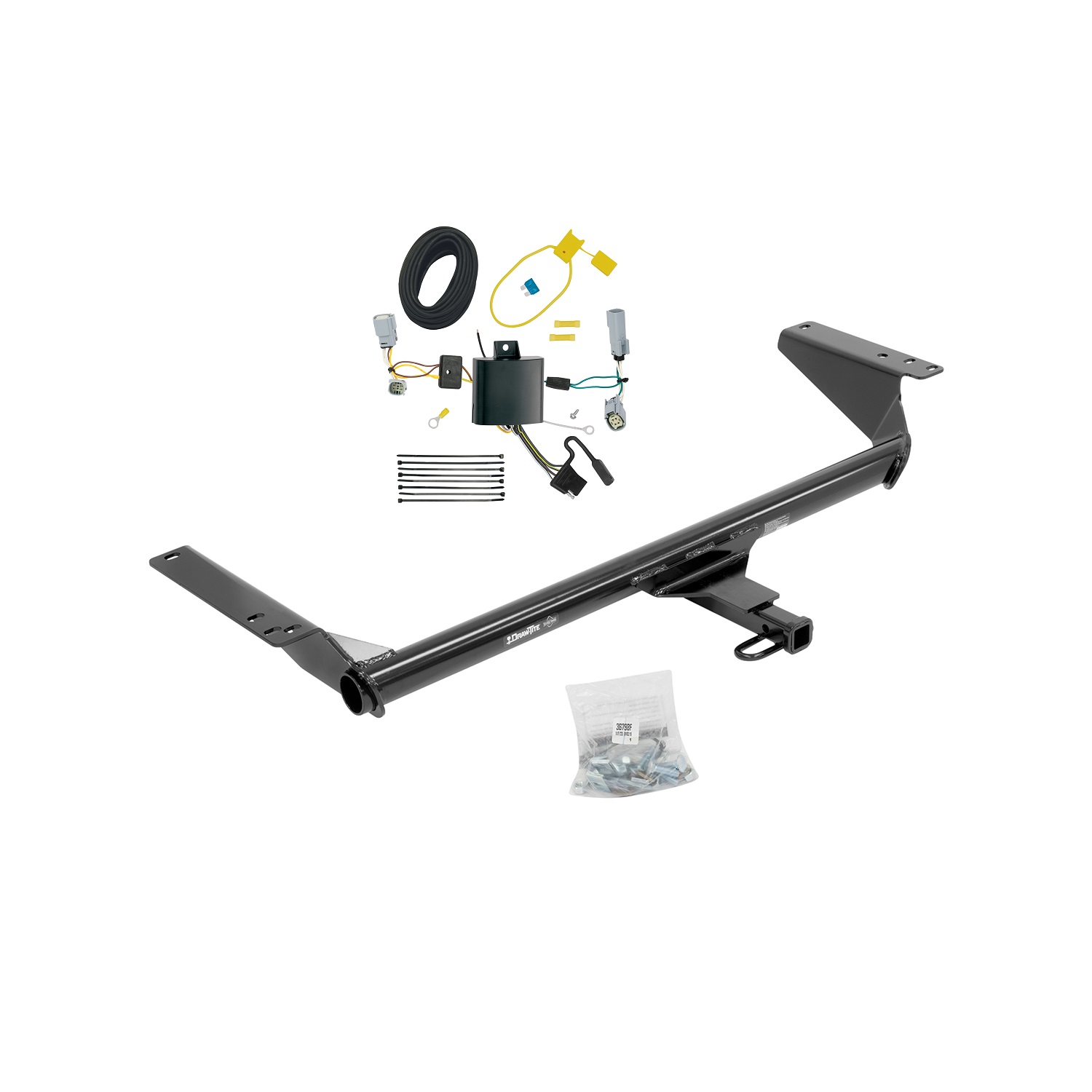 2020-2024 Chrysler Voyager Draw-Tite Class 2 Trailer Hitch, 1-1/4 Inch Square Receiver Bundle w/ Plug-n-Play T-One Wiring Harness thumbnail 0