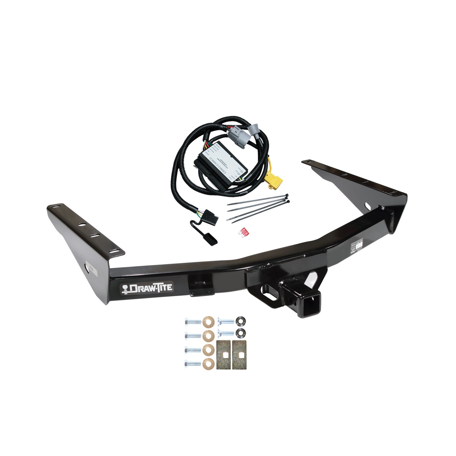 2001-2002 Toyota Tundra Draw-tite Class 3 Trailer Hitch, 2 Inch Square Receiver Bundle w/ Plug-n-Play T-One Wiring Harness thumbnail 0