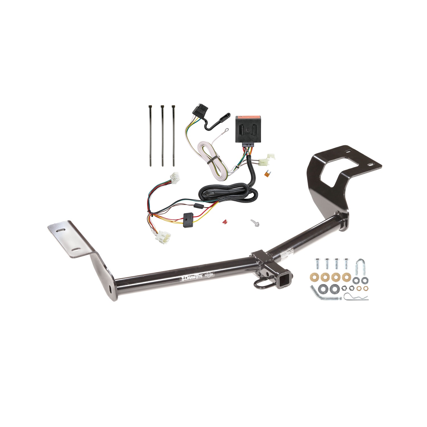 2012-2016 Honda CR-V Draw-tite Class 2 Trailer Hitch, 1-1/4 Inch Square Receiver Bundle w/ Plug-n-Play T-One Wiring Harness thumbnail 0