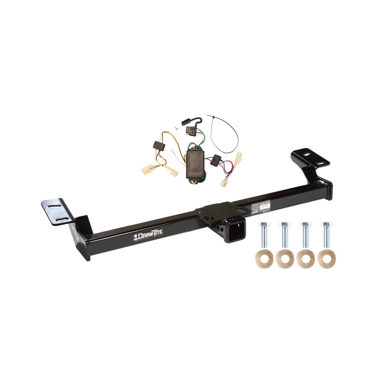 2001-2005 Toyota RAV4 Draw-tite Class 3 Trailer Hitch, 2 Inch Square Receiver Bundle w/ Plug-n-Play T-One Wiring Harness thumbnail 0