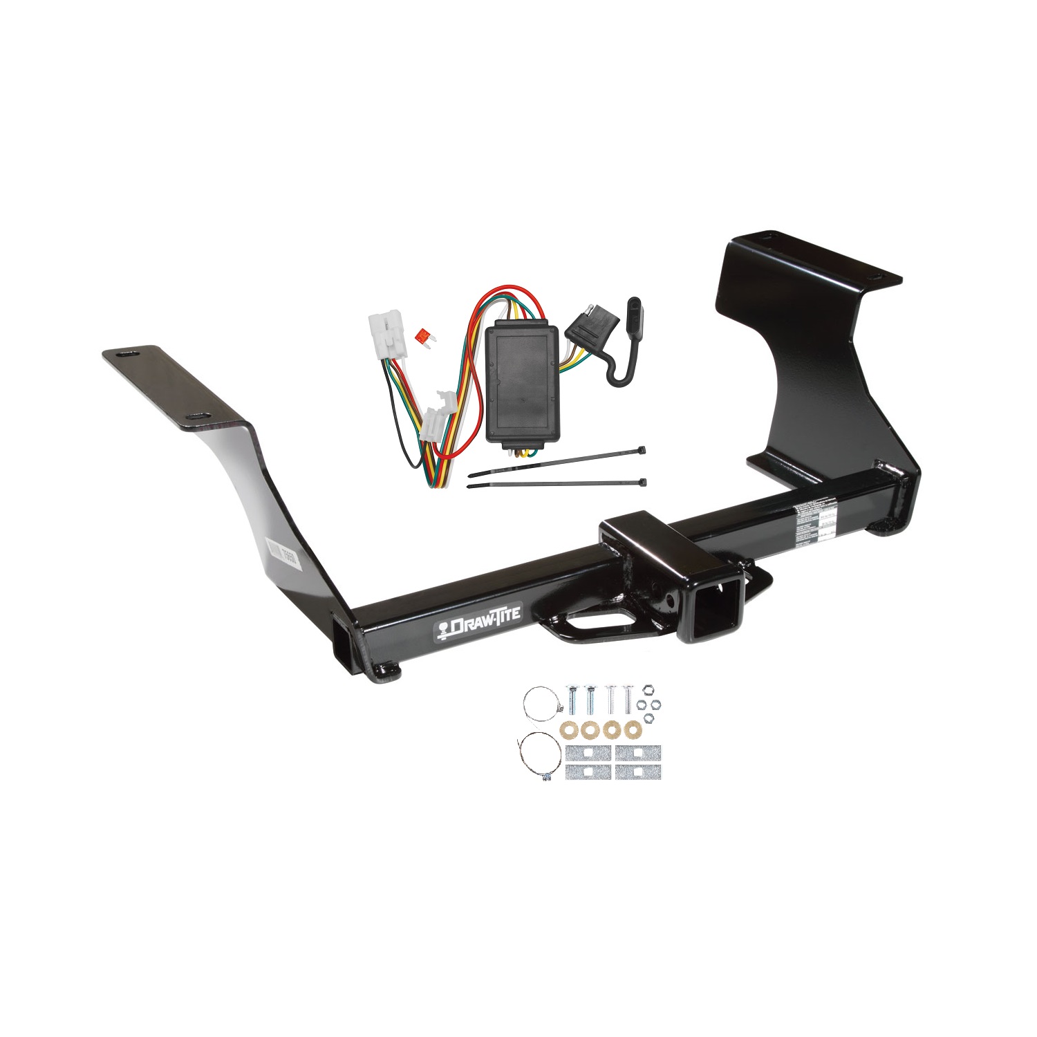 2009-2013 Subaru Forester Draw-tite Class 3 Trailer Hitch, 2 Inch Square Receiver Bundle w/ Plug-n-Play T-One Wiring Harness thumbnail 0