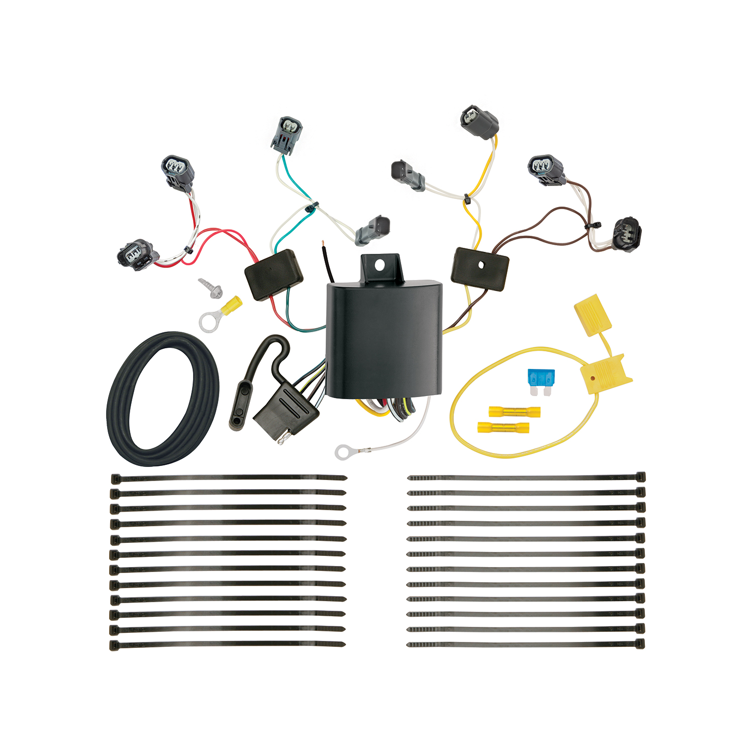 2015-2020 Honda Fit Draw-tite Class 1 Trailer Hitch, 1-1/4 Inch Square Receiver Bundle w/ Plug-n-Play T-One Wiring Harness thumbnail 1