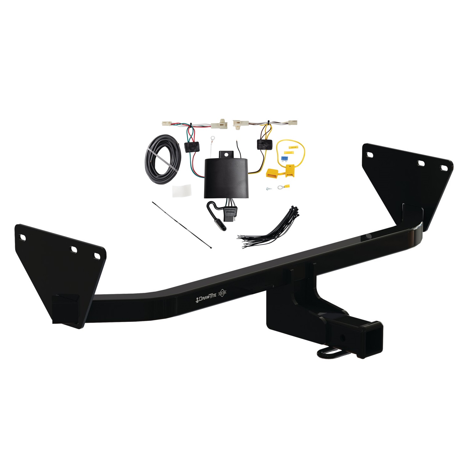 2022-2023 Mitsubishi Outlander Draw-tite Class 3 Trailer Hitch, 2 Inch Square Receiver Bundle w/ Plug-n-Play T-One Wiring Harness thumbnail 0