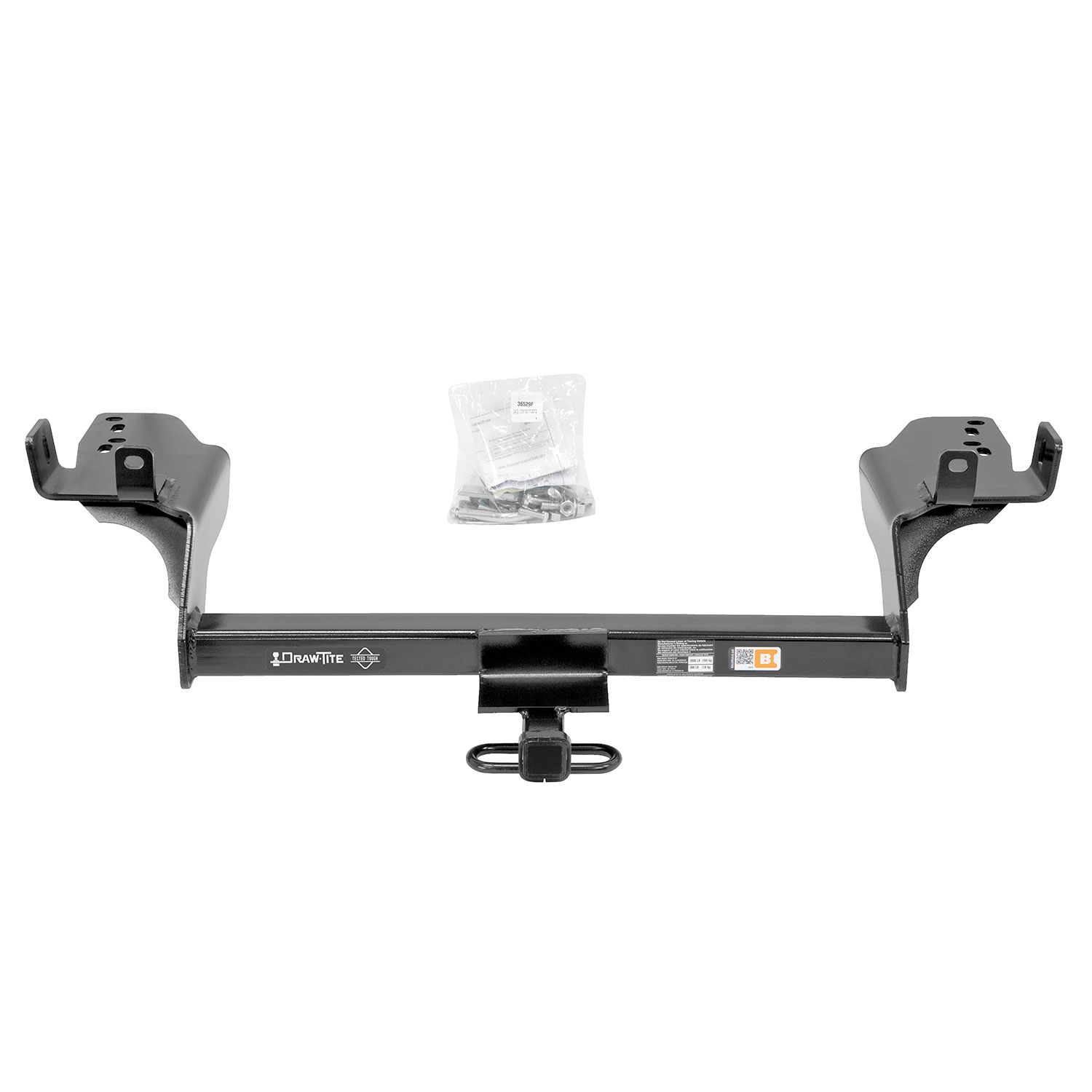 2013-2016 Ford Escape Draw-tite Class 2 Trailer Hitch, 1-1/4 Inch Square Receiver Bundle w/ Plug-n-Play T-One Wiring Harness 36529 thumbnail 7