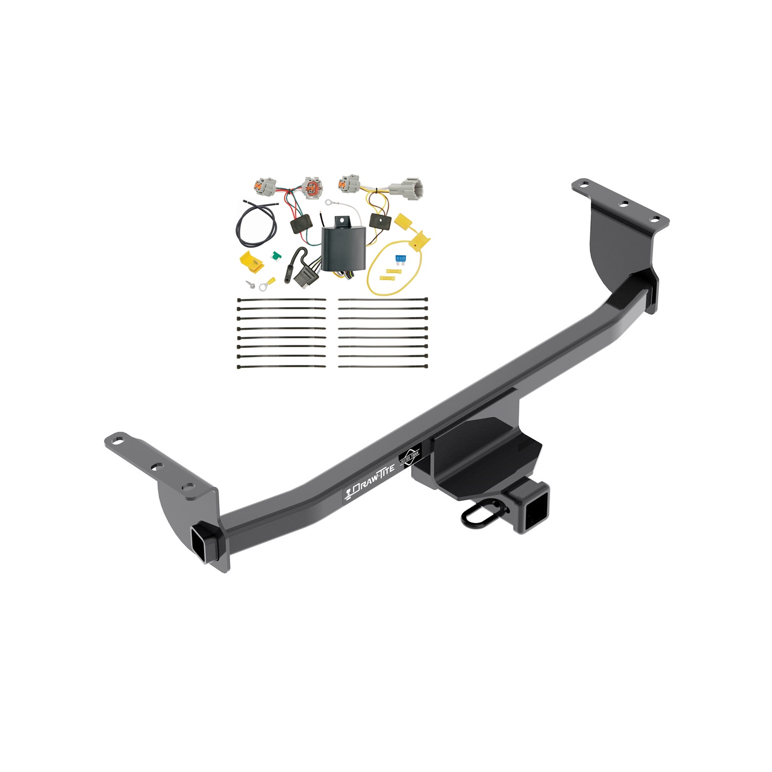 2017-2019 Nissan Rogue Sport Draw-tite Class 3 Trailer Hitch, 2 Inch Square Receiver Bundle w/ Plug-n-Play T-One Wiring Harness thumbnail 0