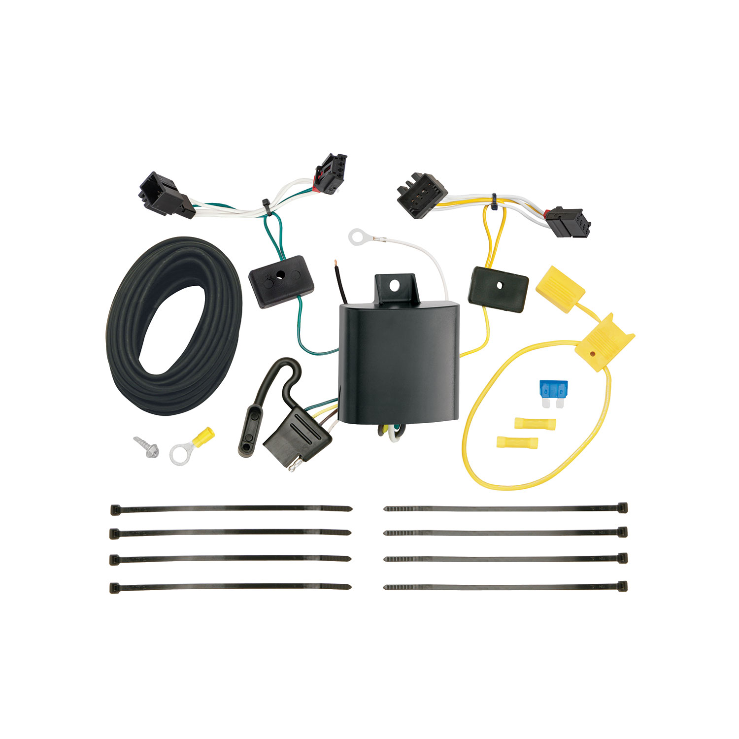 2012-2017 Volkswagen Tiguan Draw-tite Class 3 Trailer Hitch, 2 Inch Square Receiver Bundle w/ Plug-n-Play T-One Wiring Harness thumbnail 1