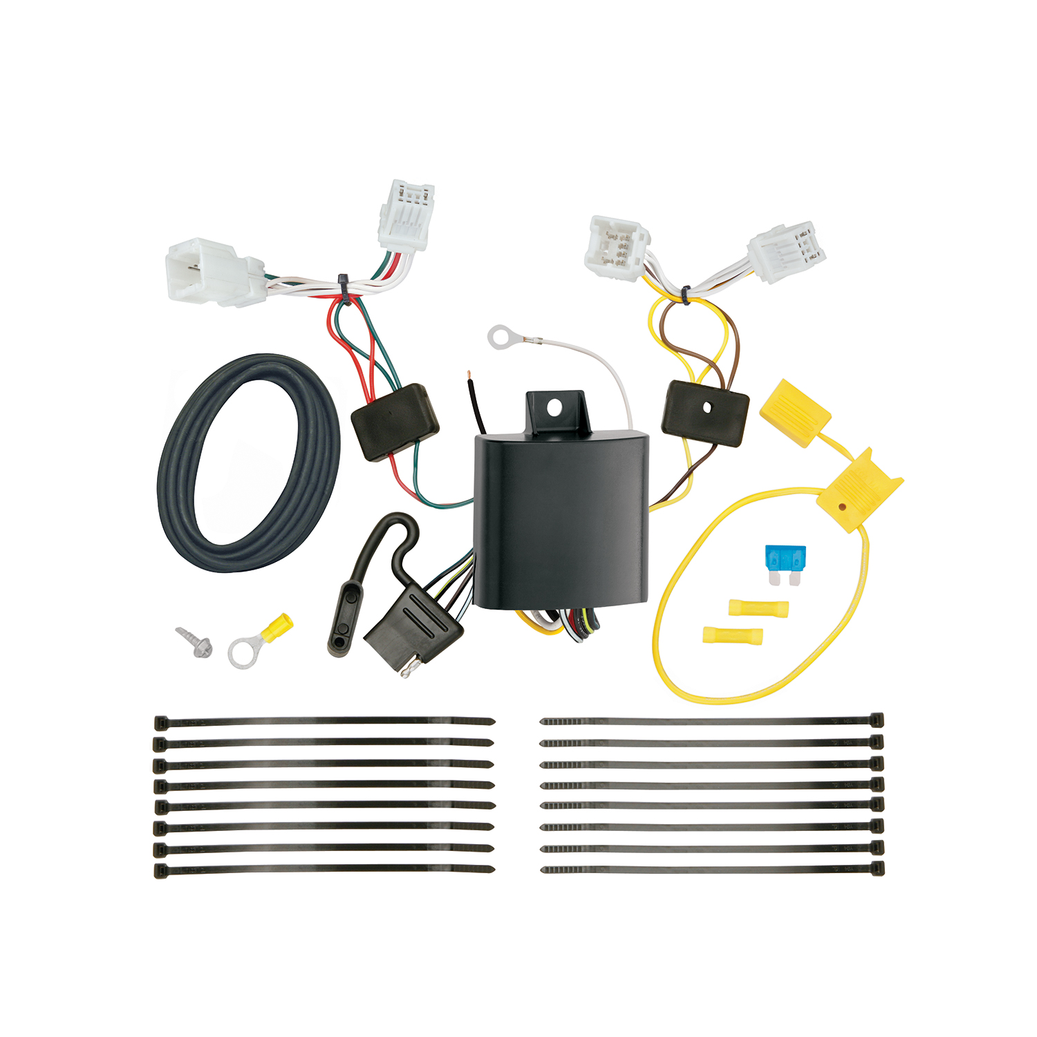 2017-2023 KIA Niro Draw-tite Class 3 Trailer Hitch, 2 Inch Square Receiver Bundle w/ Plug-n-Play T-One Wiring Harness thumbnail 1