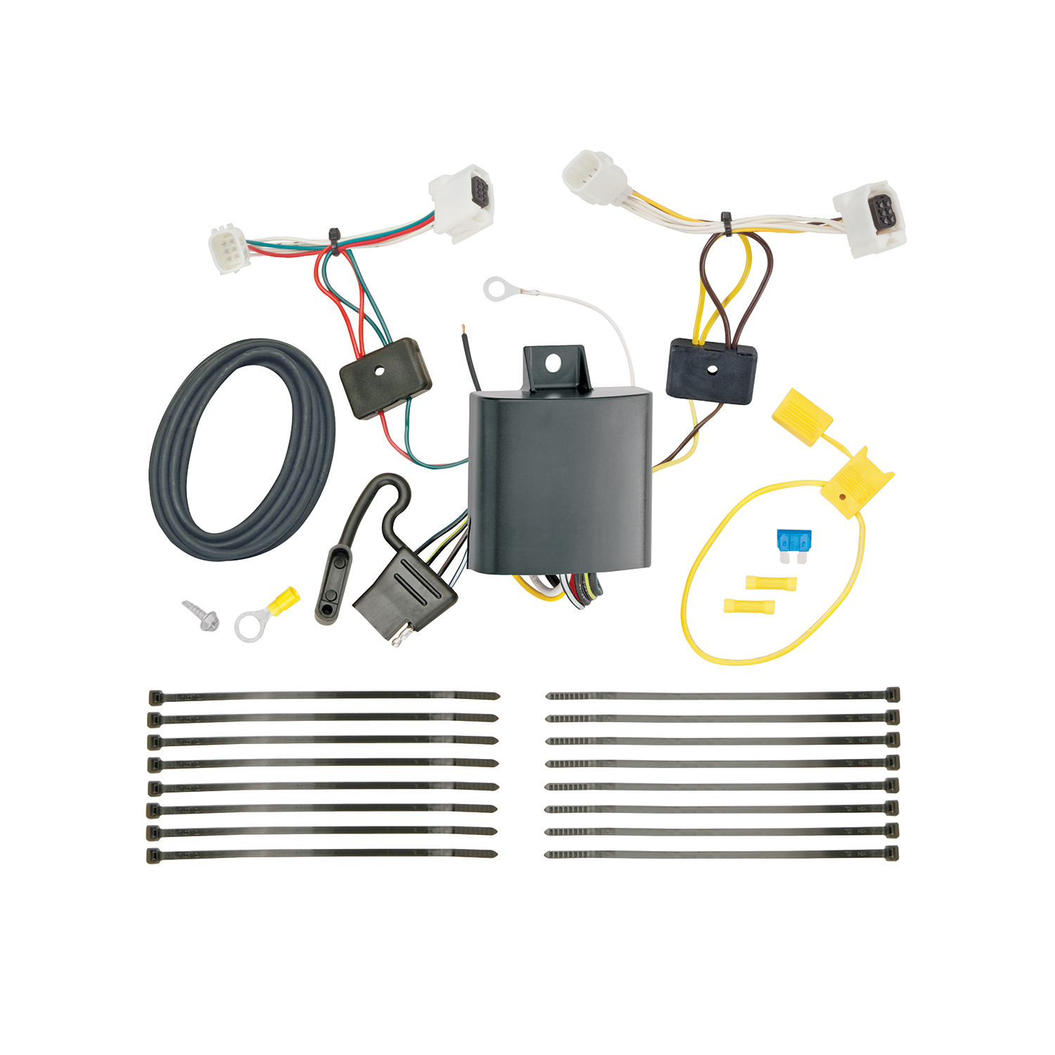 2017-2021 Mazda CX-5 Except Diesel Engine Draw-tite Class 2 Trailer Hitch, 1-1/4 Inch Square Receiver Bundle w/ Plug-n-Play T-One Wiring Harness thumbnail 1