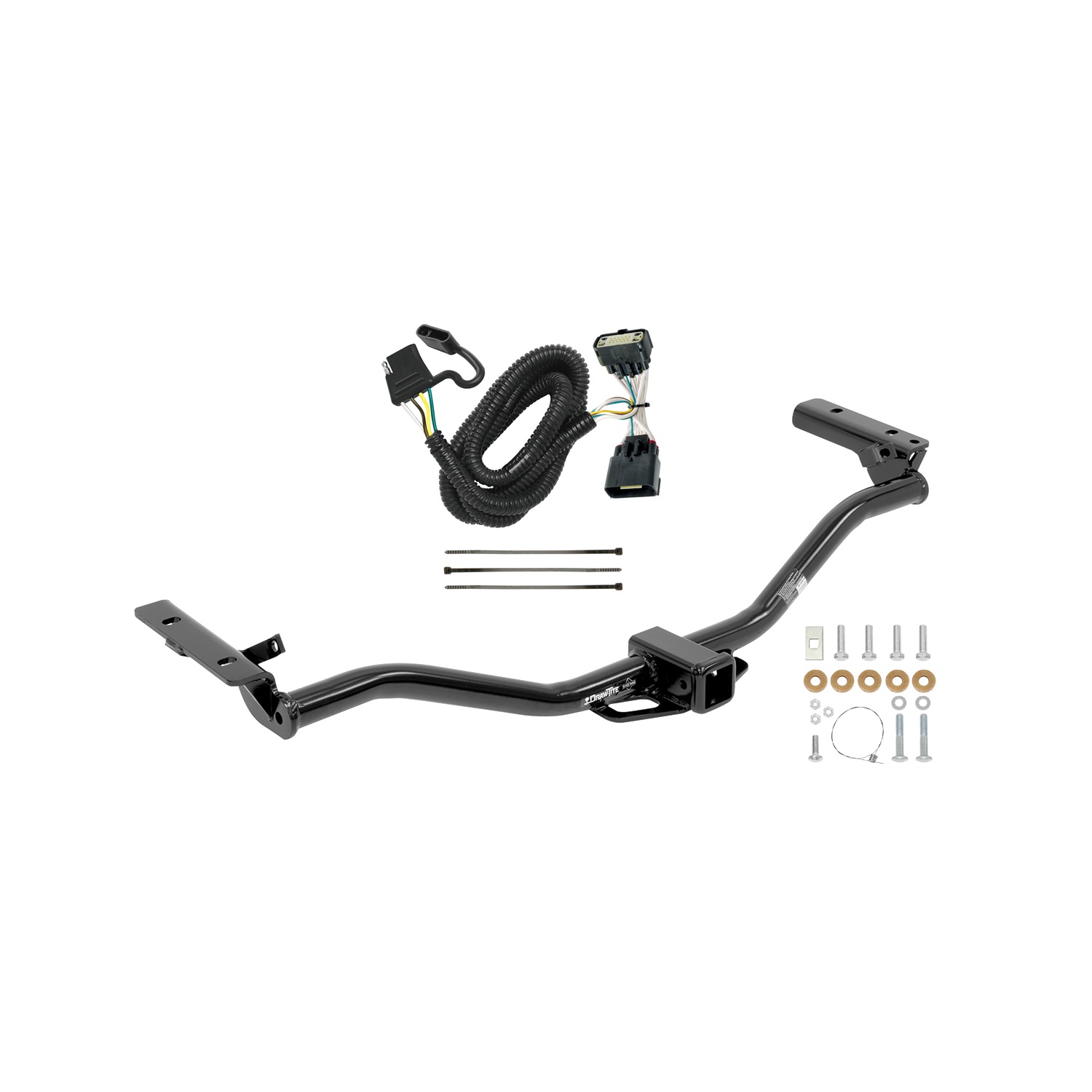 2011-2019 Ford Explorer Draw-tite Class 3 Trailer Hitch, 2 Inch Square Receiver Bundle w/ Plug-n-Play T-One Wiring Harness thumbnail 0
