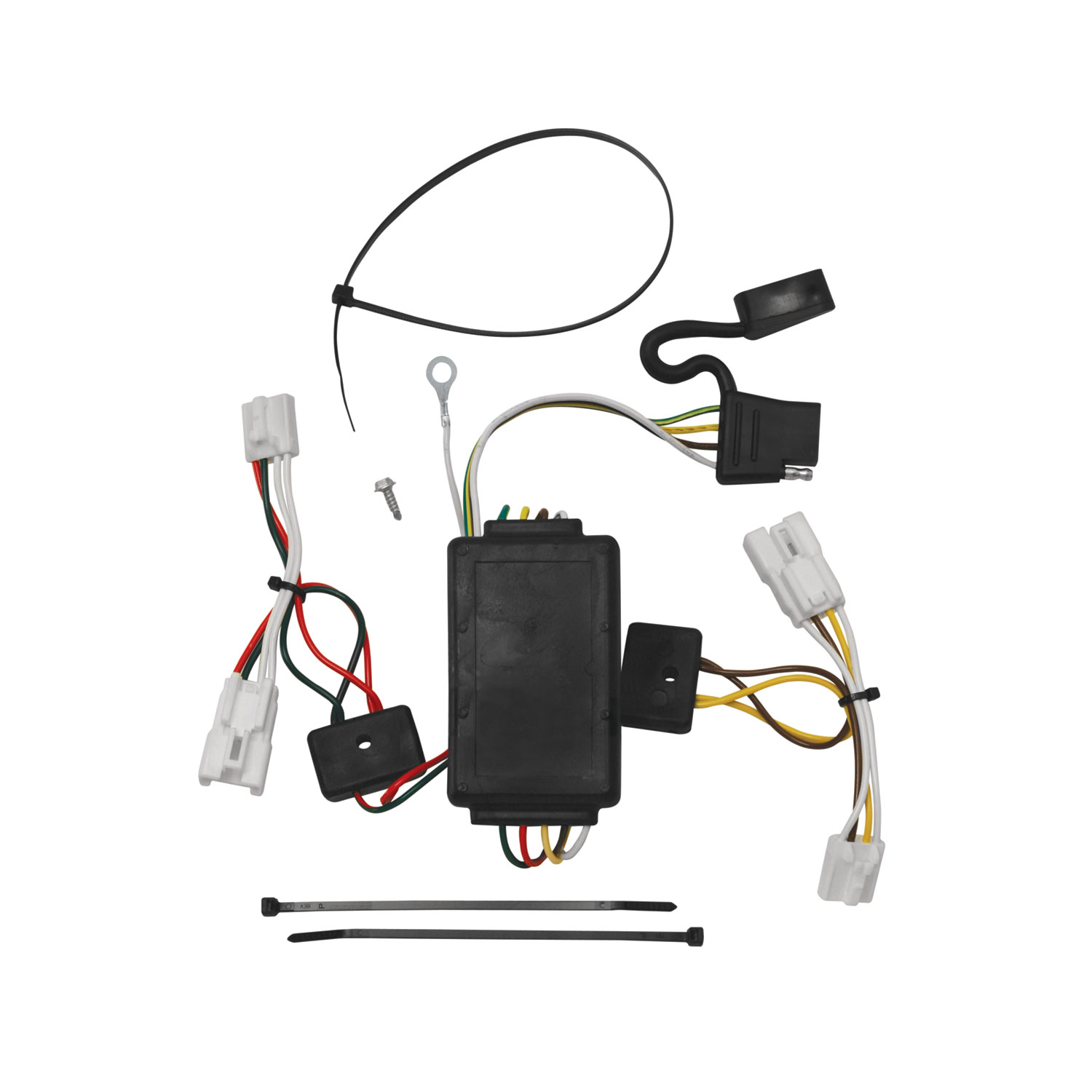 2007-2009 Hyundai Santa Fe Draw-tite Class 3 Trailer Hitch, 2 Inch Square Receiver Bundle w/ Plug-n-Play T-One Wiring Harness thumbnail 1