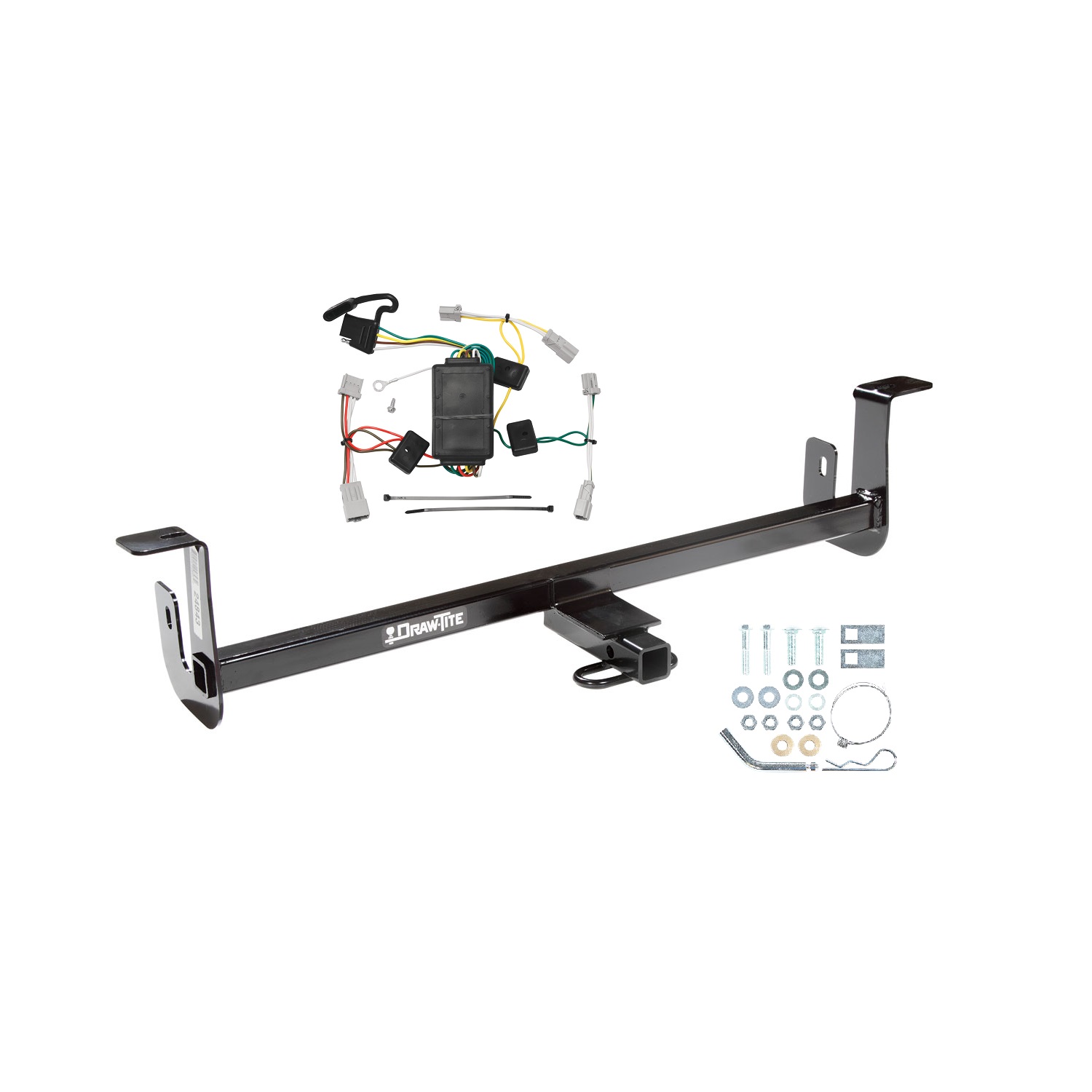 2010-2013 Mazda 3 Hatchback, Except w/Grand Touring LED Taillights Draw-tite Class 1 Trailer Hitch, 1-1/4 Inch Square Receiver Bundle w/ Plug-n-Play T-One Wiring Harness thumbnail 0