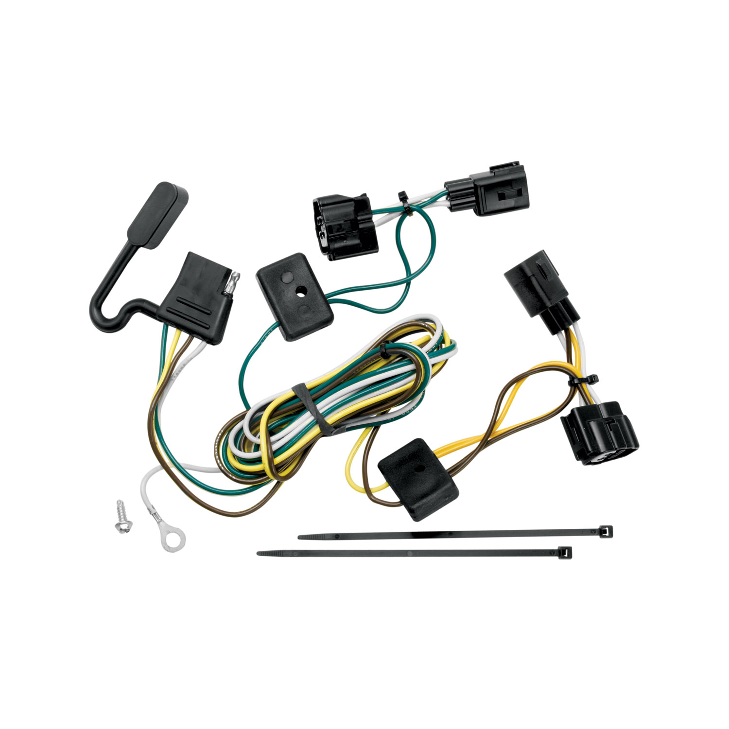 1998-2006 Jeep Wrangler Draw-tite Class 3 Trailer Hitch, 2 Inch Square Receiver Bundle w/ Plug-n-Play T-One Wiring Harness thumbnail 1