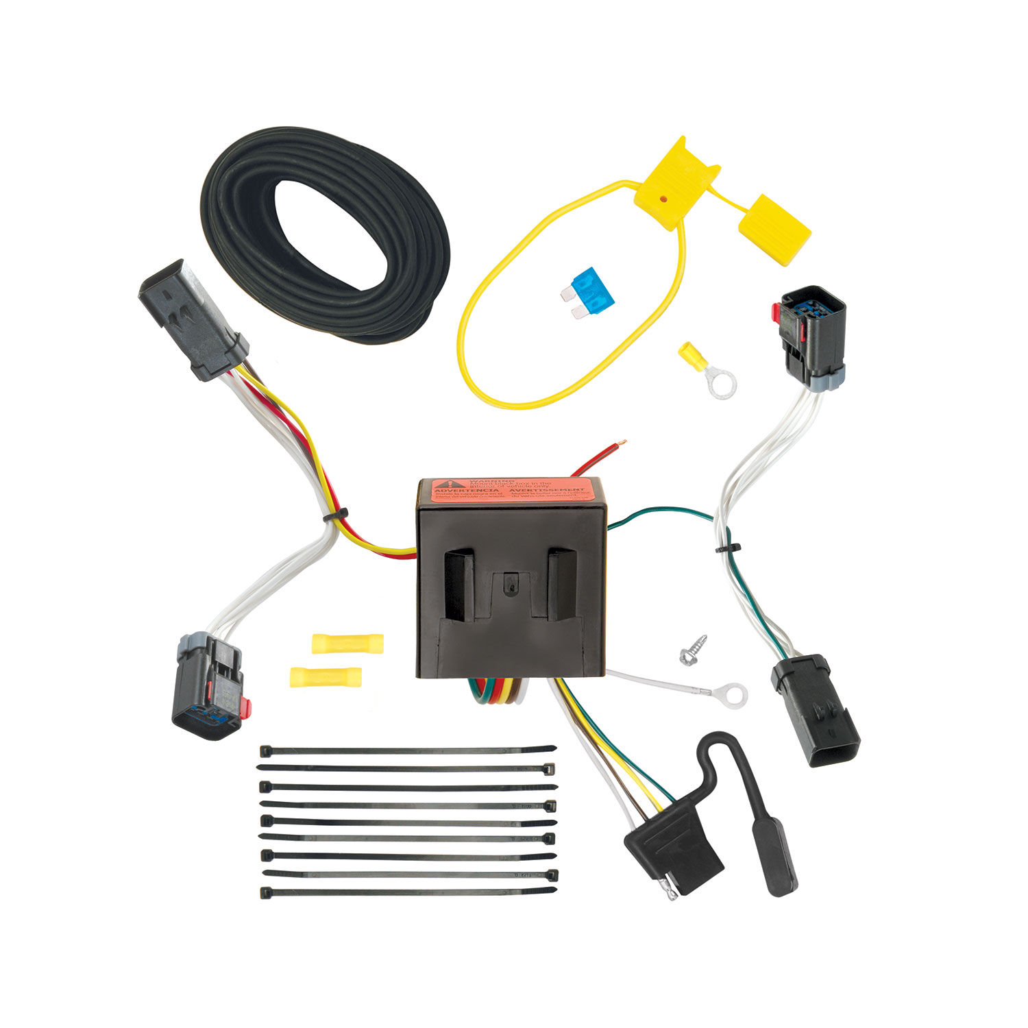 2011-2017 Jeep Compass (Old Body Style) Draw-tite Class 3 Trailer Hitch, 2 Inch Square Receiver Bundle w/ Plug-n-Play T-One Wiring Harness thumbnail 1