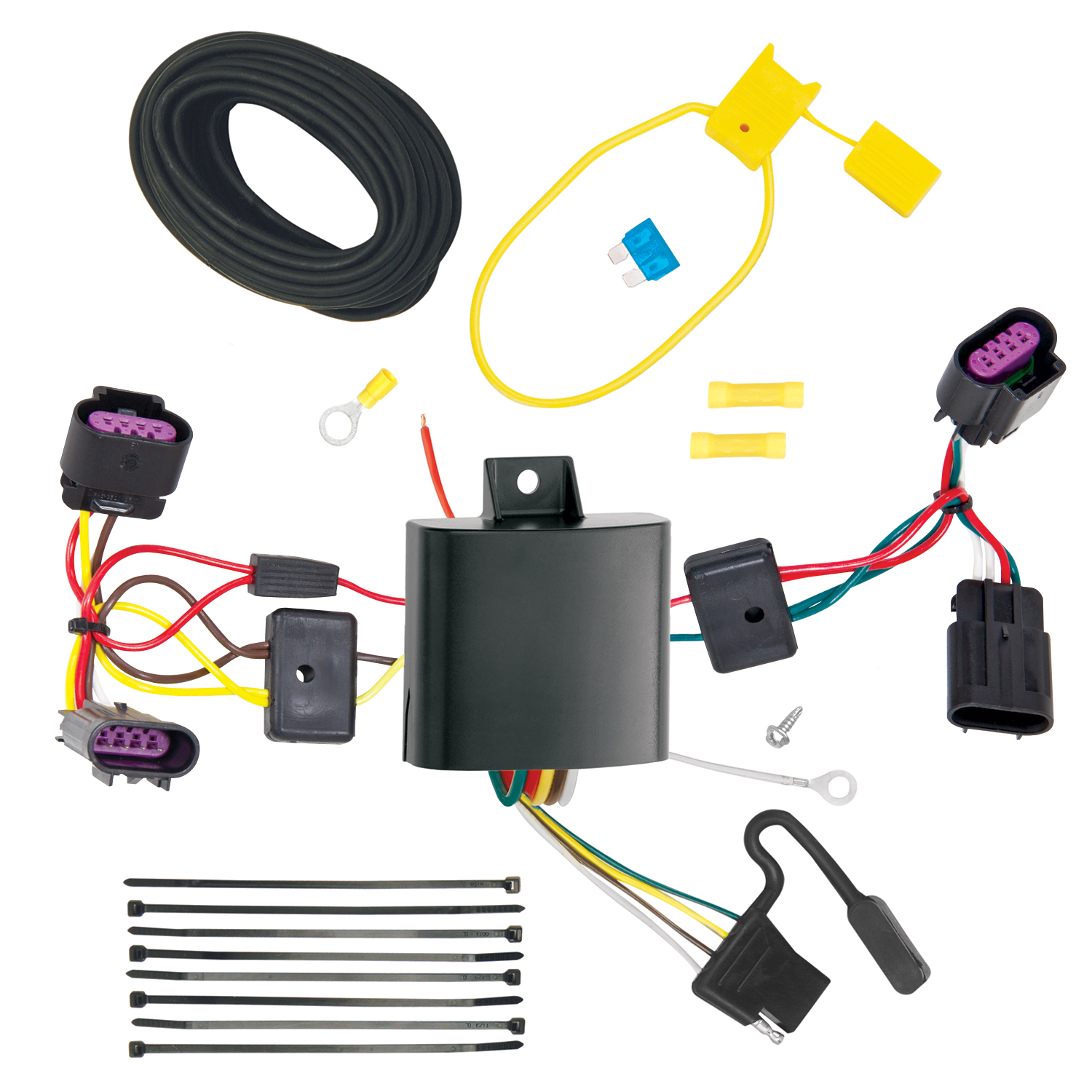 2012-2014 Dodge Avenger Draw-tite Class 1 Trailer Hitch, 1-1/4 Inch Square Receiver Bundle w/ Plug-n-Play T-One Wiring Harness thumbnail 1