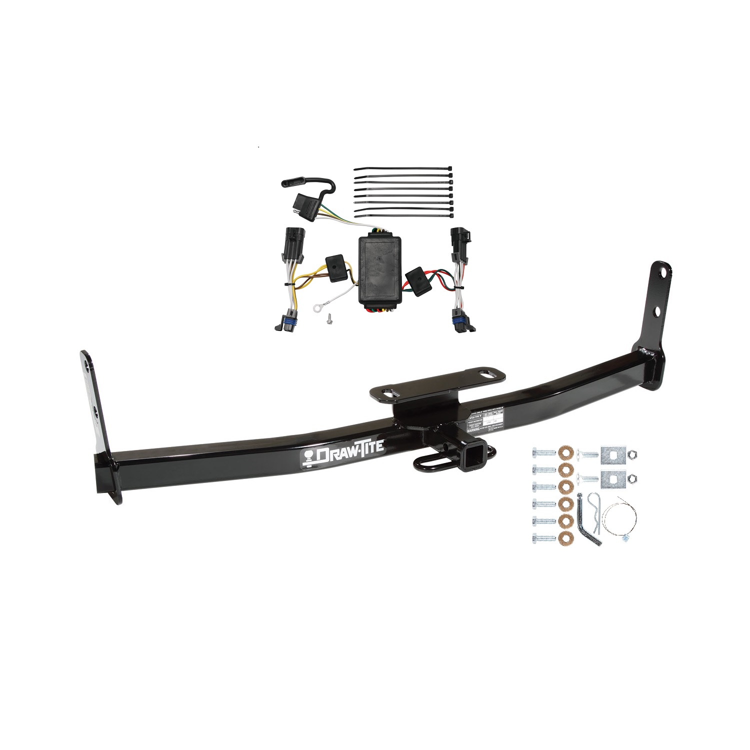 2002-2007 Saturn Vue Except Redline Draw-tite Class 2 Trailer Hitch, 1-1/4 Inch Square Receiver Bundle w/ Plug-n-Play T-One Wiring Harness thumbnail 0