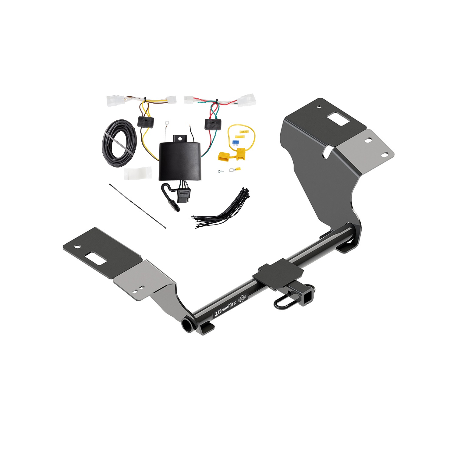2019-2022 Toyota Avalon Draw-tite Class 2 Trailer Hitch, 1-1/4 Inch Square Receiver Bundle w/ Plug-n-Play T-One Wiring Harness thumbnail 0