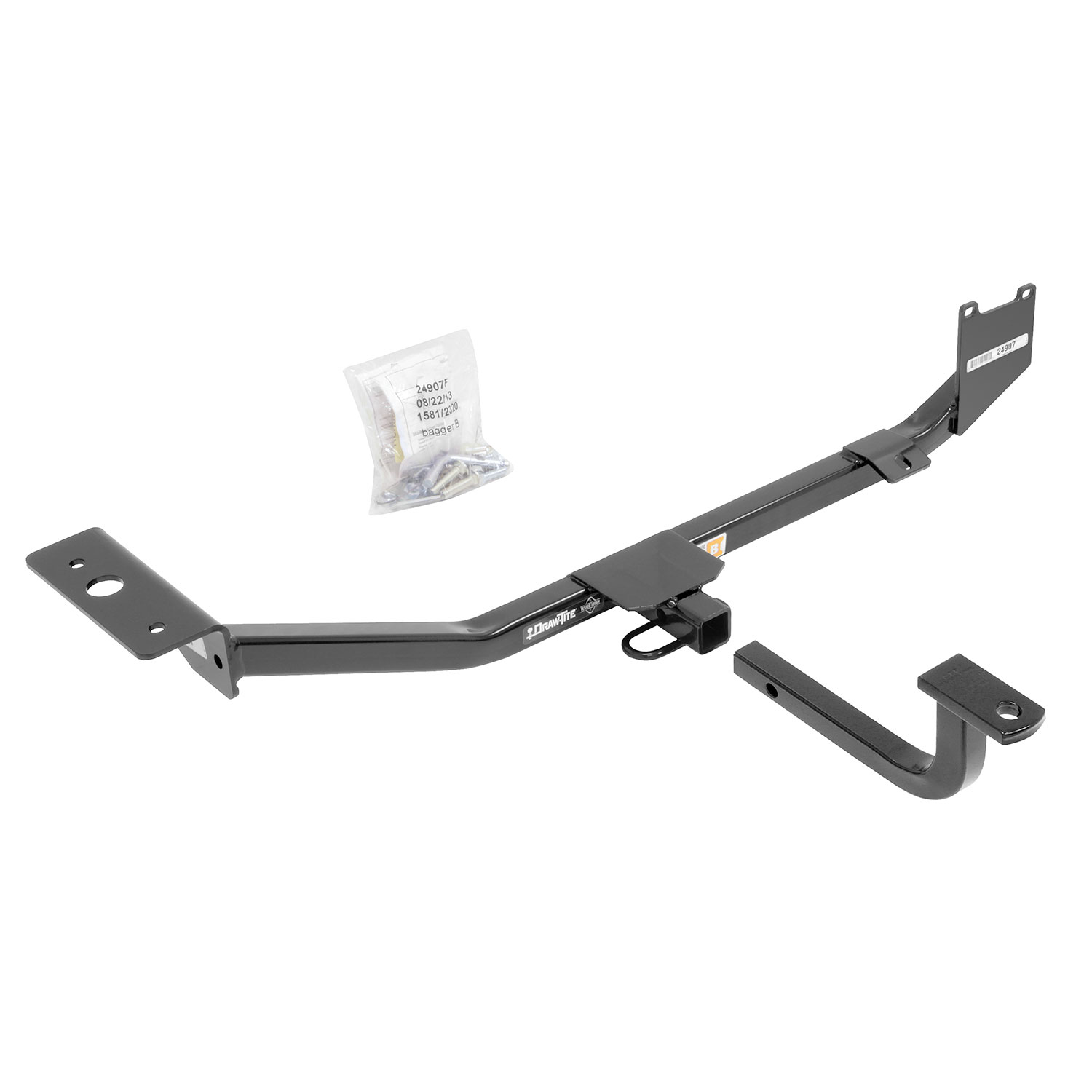 2013-2023 Nissan Sentra Except SR & SVDraw-Tite Class 1 Trailer Hitch, 1-1/4 Inch Square Receiver Bundle w/ Plug-n-Play T-One Wiring Harness thumbnail 9