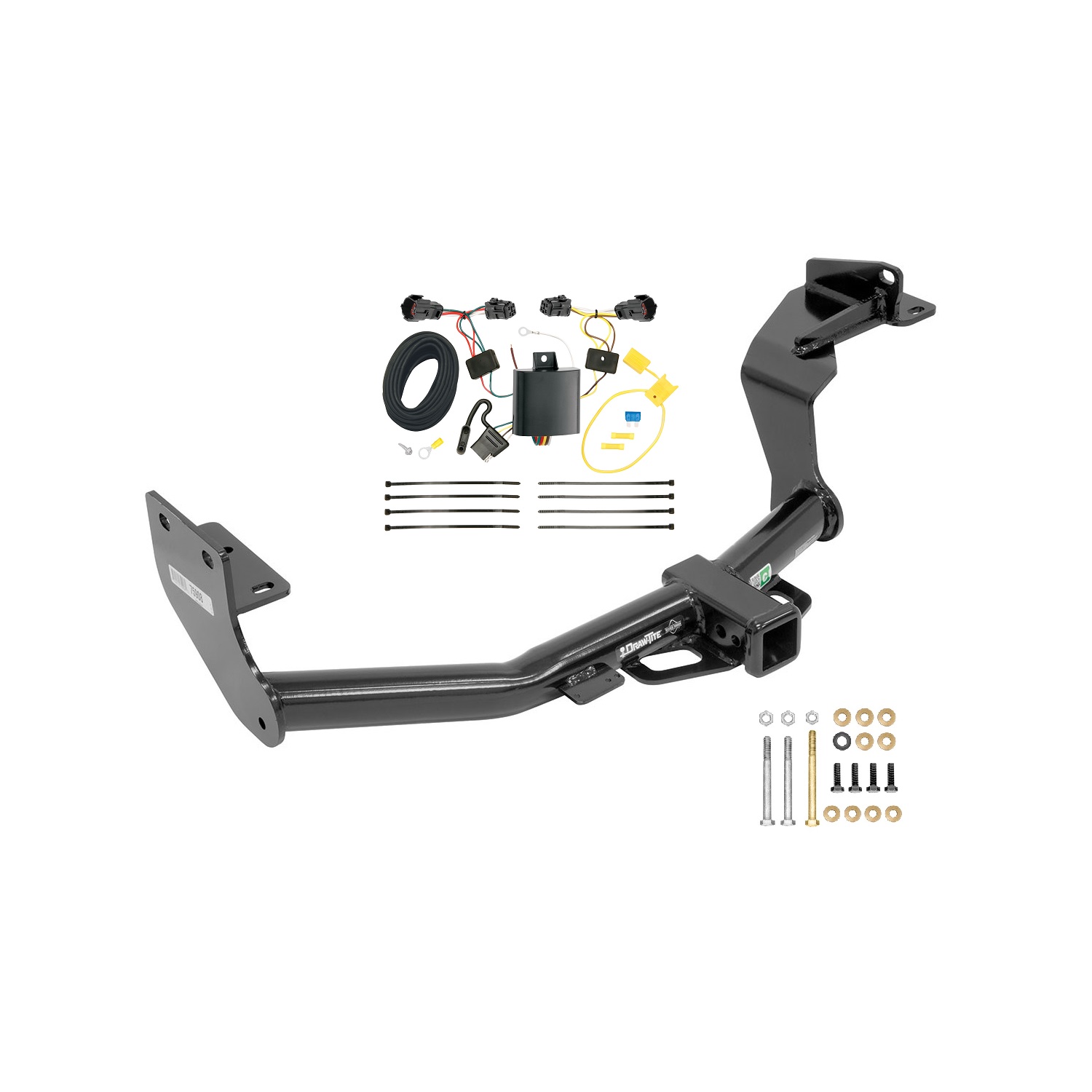 2016-2020 KIA Sorento w/I4 Engine Draw-tite Class 3 Trailer Hitch, 2 Inch Square Receiver Bundle w/ Plug-n-Play T-One Wiring Harness thumbnail 0