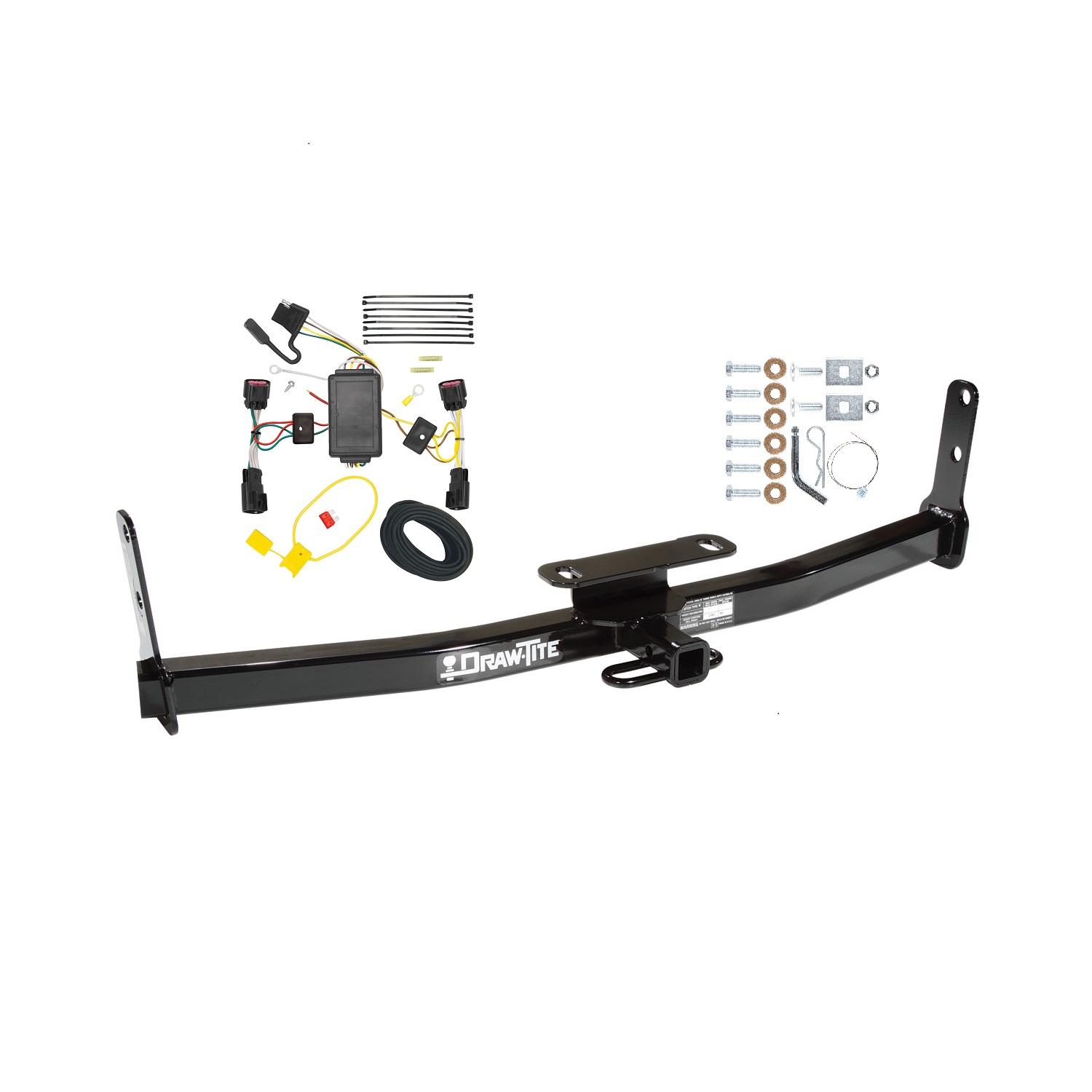 2010-2017 GMC Terrain Draw-tite Class 2 Trailer Hitch, 1-1/4 Inch Square Receiver Bundle w/ Plug-n-Play T-One Wiring Harness thumbnail 0