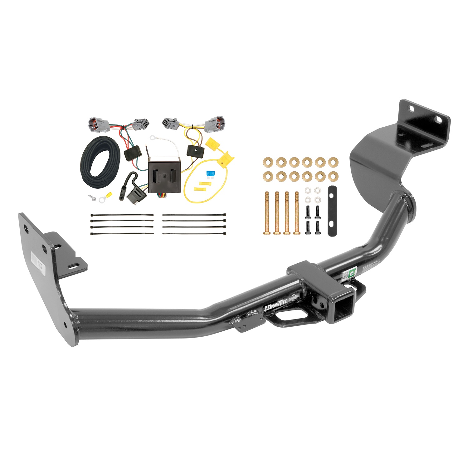 2013-2018 Hyundai Santa Fe Sport (5 Passenger) Draw-tite Class 3 Trailer Hitch, 2 Inch Square Receiver Bundle w/ Plug-n-Play T-One Wiring Harness thumbnail 0