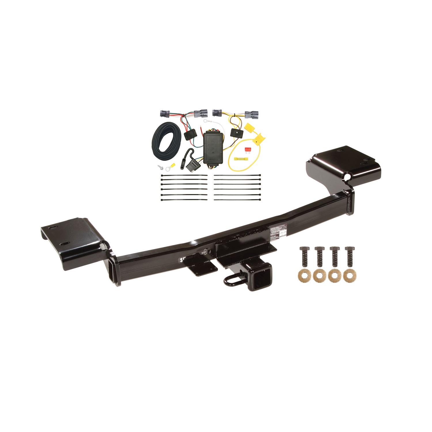 2010-2015 Hyundai Tucson Draw-tite Class 3 Trailer Hitch, 2 Inch Square Receiver Bundle w/ Plug-n-Play T-One Wiring Harness thumbnail 0