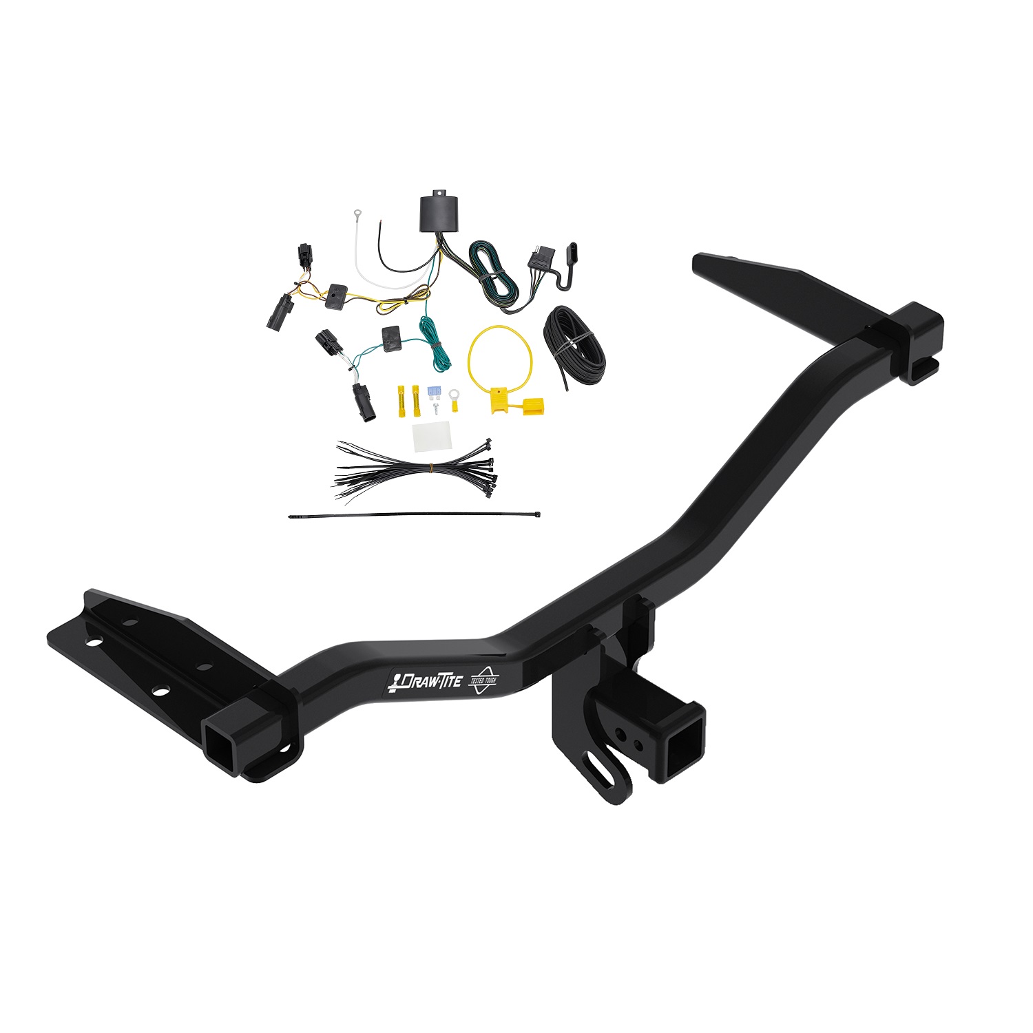 2018-2020 GMC Terrain Diesel Engine Draw-tite Class 3 Trailer Hitch, 2 Inch Square Receiver Bundle w/ Plug-n-Play T-One Wiring Harness thumbnail 0