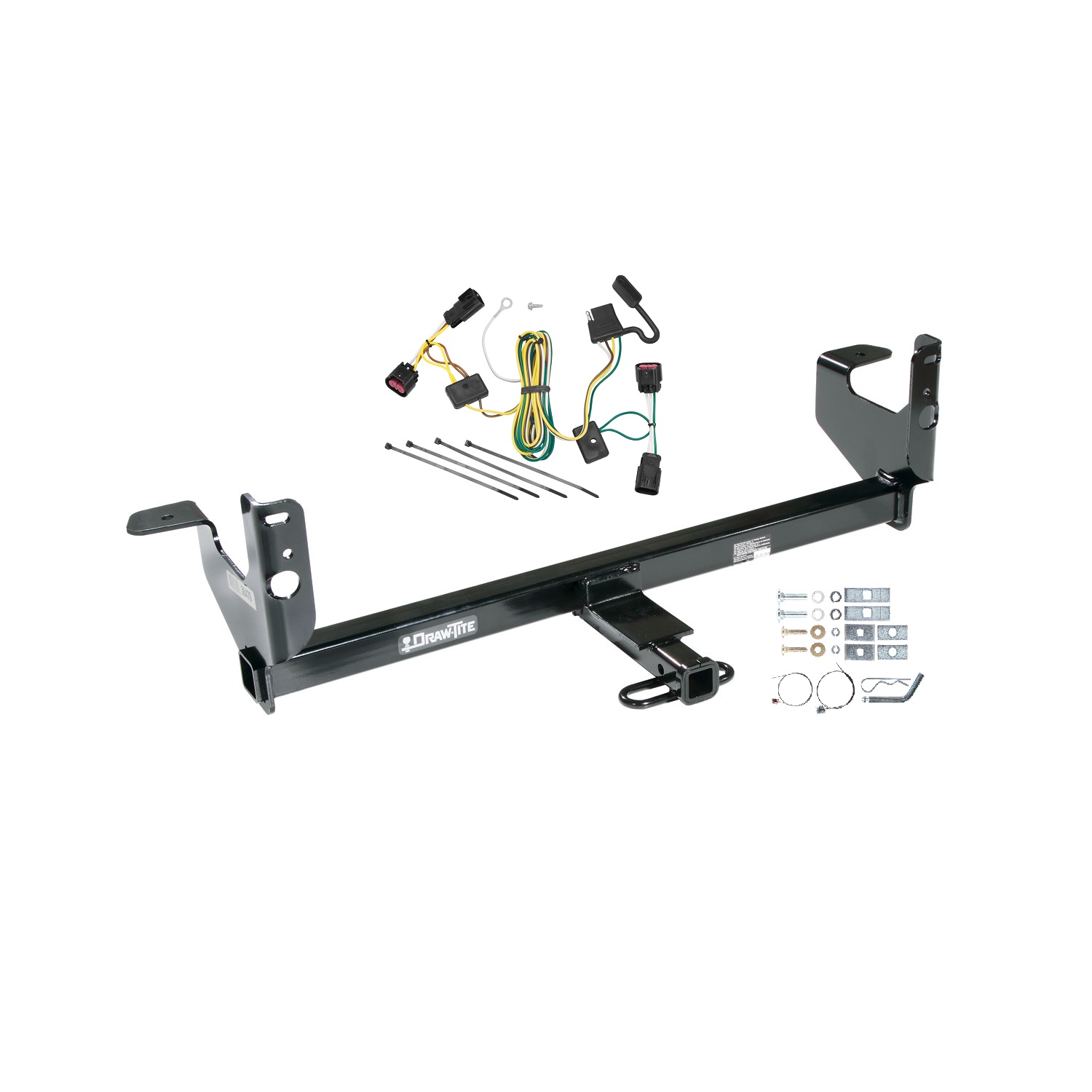 2008-2012 Chevrolet Malibu Except LTZ Draw-tite Class 2 Trailer Hitch, 1-1/4 Inch Square Receiver Bundle w/ Plug-n-Play T-One Wiring Harness thumbnail 0