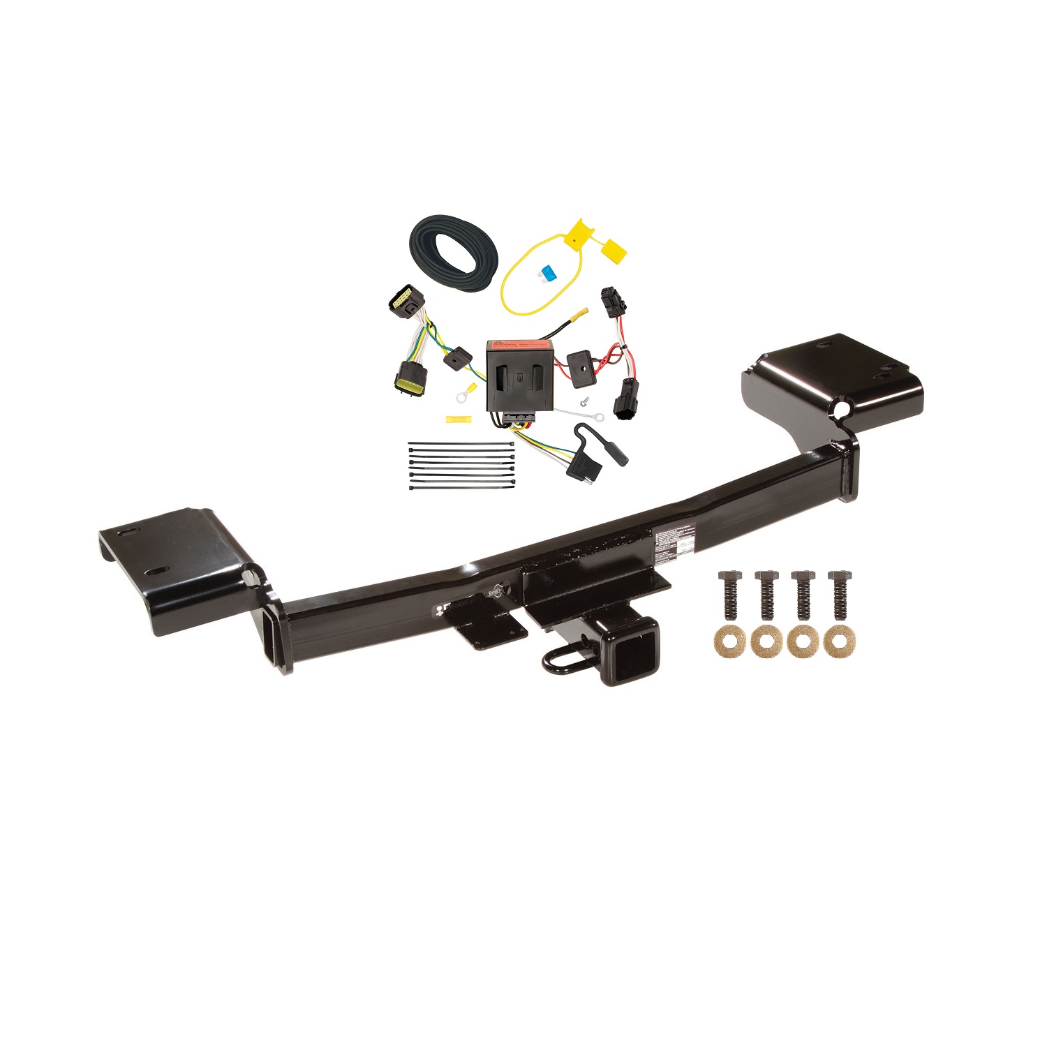 2011-2016 KIA Sportage Draw-tite Class 3 Trailer Hitch, 2 Inch Square Receiver Bundle w/ Plug-n-Play T-One Wiring Harness thumbnail 0