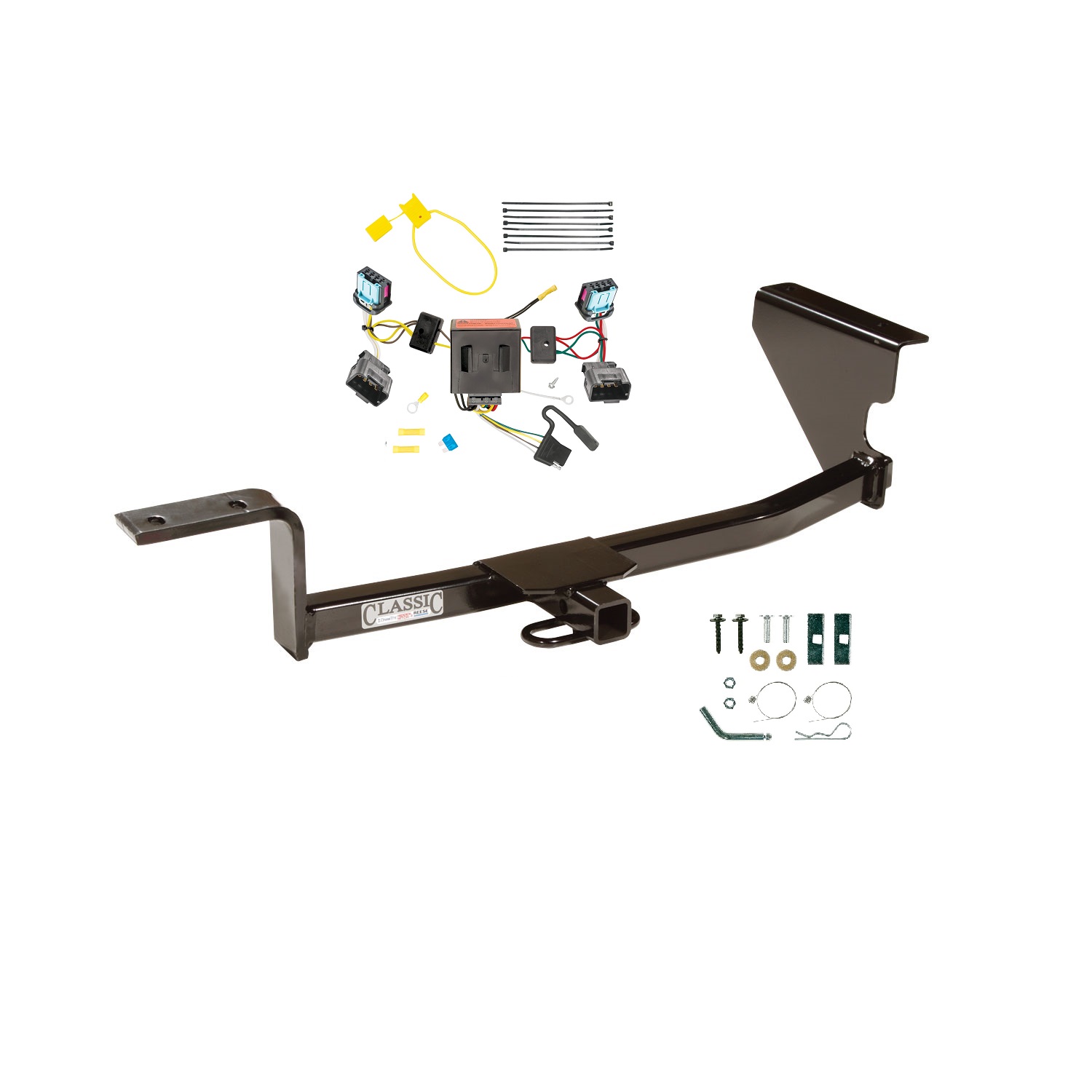 2006-2010 Volkswagen Passat Sedan Draw-tite Class 1 Trailer Hitch, 1-1/4 Inch Square Receiver Bundle w/ Plug-n-Play T-One Wiring Harness thumbnail 0