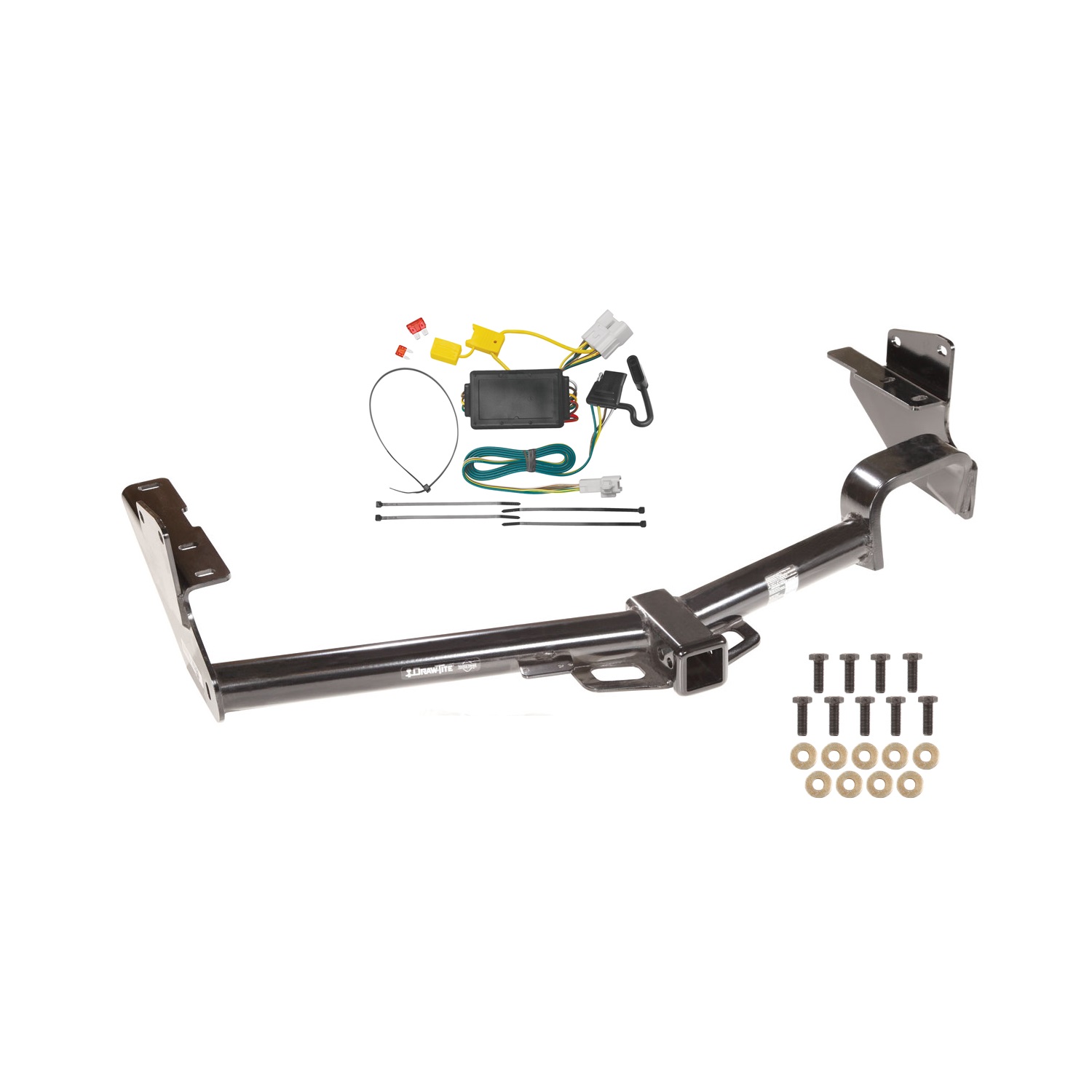 2008-2013 Toyota Highlander Draw-tite Class 3 Trailer Hitch, 2 Inch Square Receiver Bundle w/ Plug-n-Play T-One Wiring Harness thumbnail 0