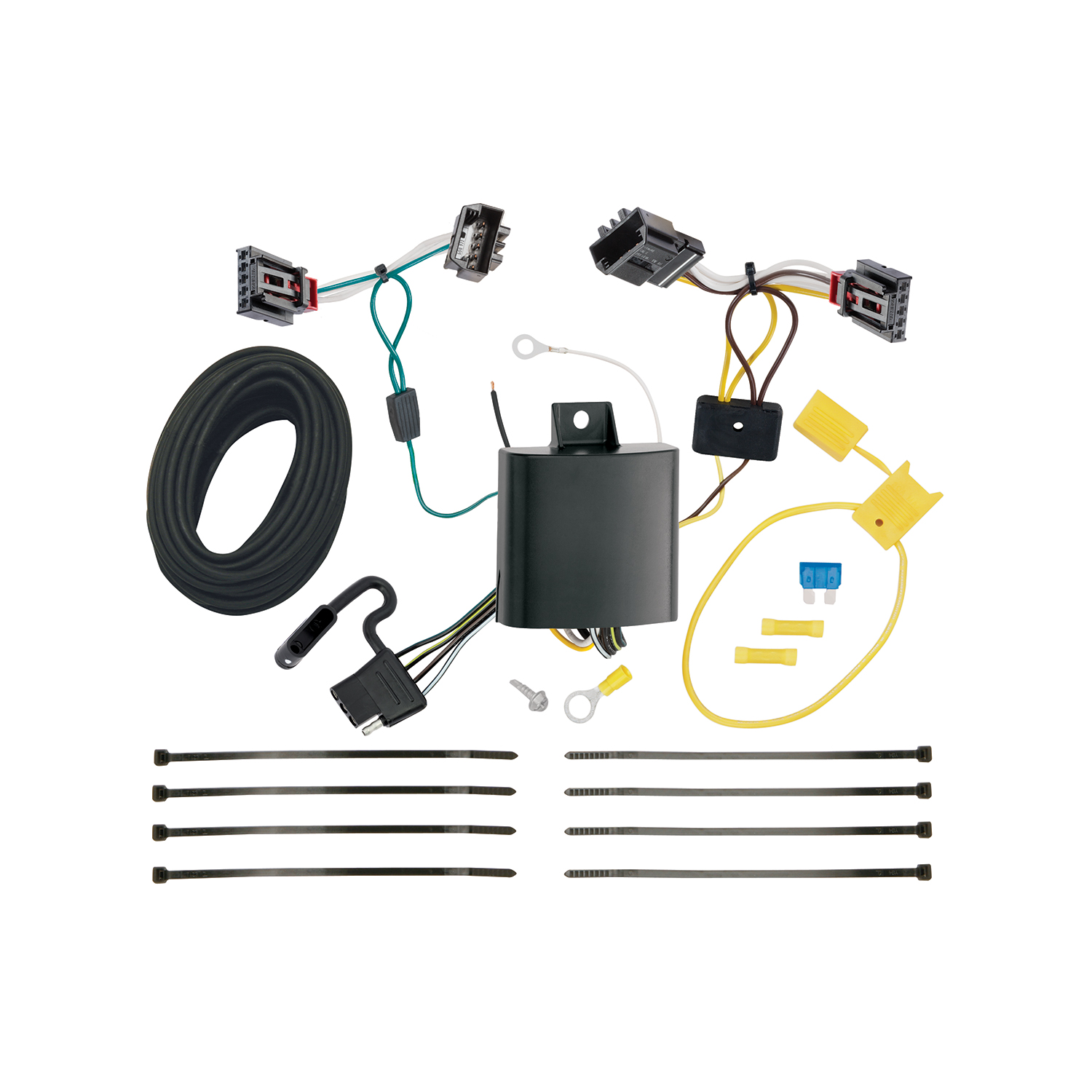 2013-2018 Volkswagen CC Except 4 Motion Draw-tite Class 1 Trailer Hitch, 1-1/4 Inch Square Receiver Bundle w/ Plug-n-Play T-One Wiring Harness thumbnail 1