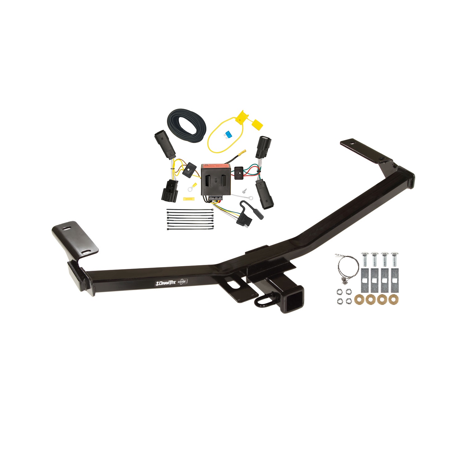 2011-2014 Ford Edge Sport Draw-tite Class 3 Trailer Hitch, 2 Inch Square Receiver Bundle w/ Plug-n-Play T-One Wiring Harness thumbnail 0