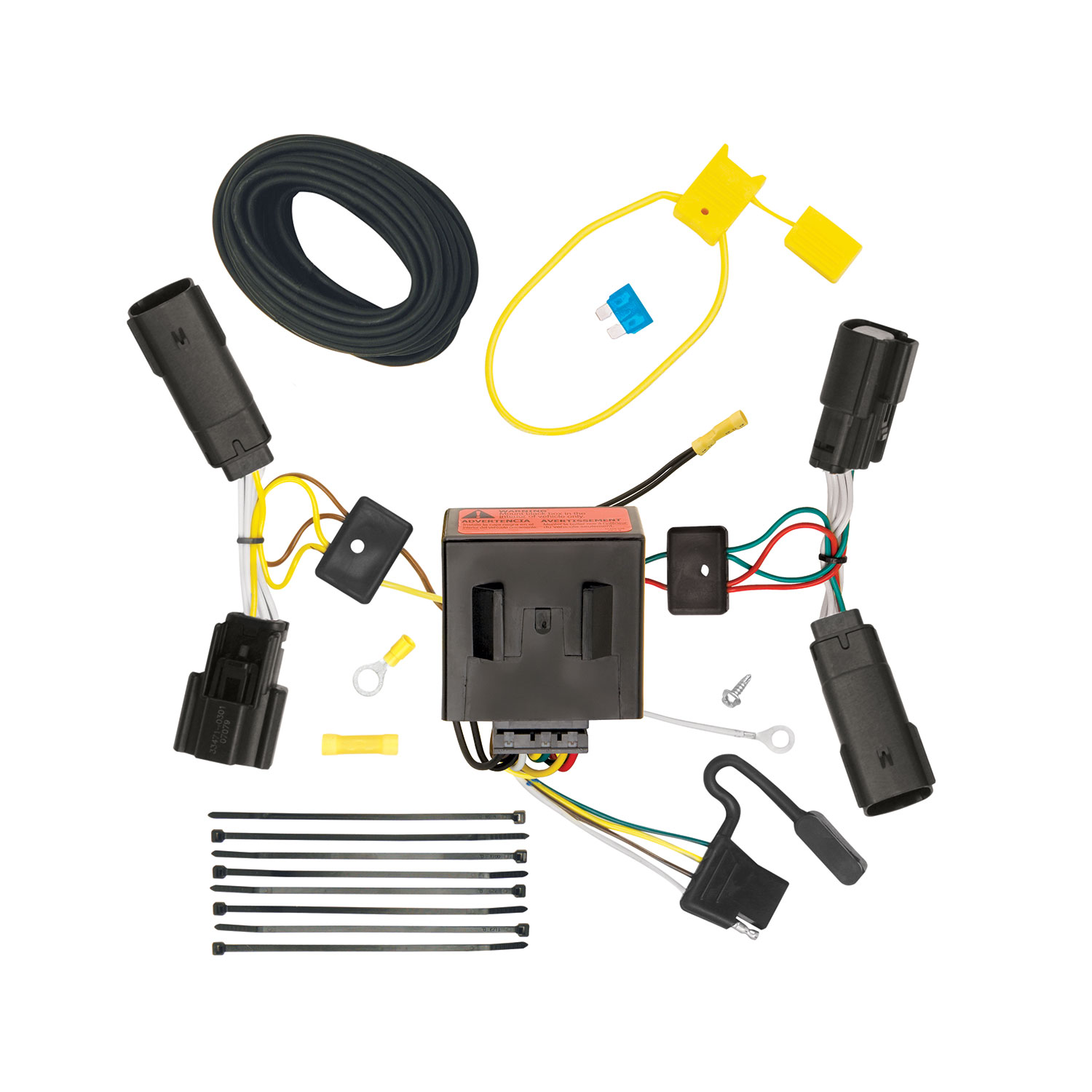 2011-2014 Ford Edge Sport Draw-tite Class 3 Trailer Hitch, 2 Inch Square Receiver Bundle w/ Plug-n-Play T-One Wiring Harness thumbnail 1