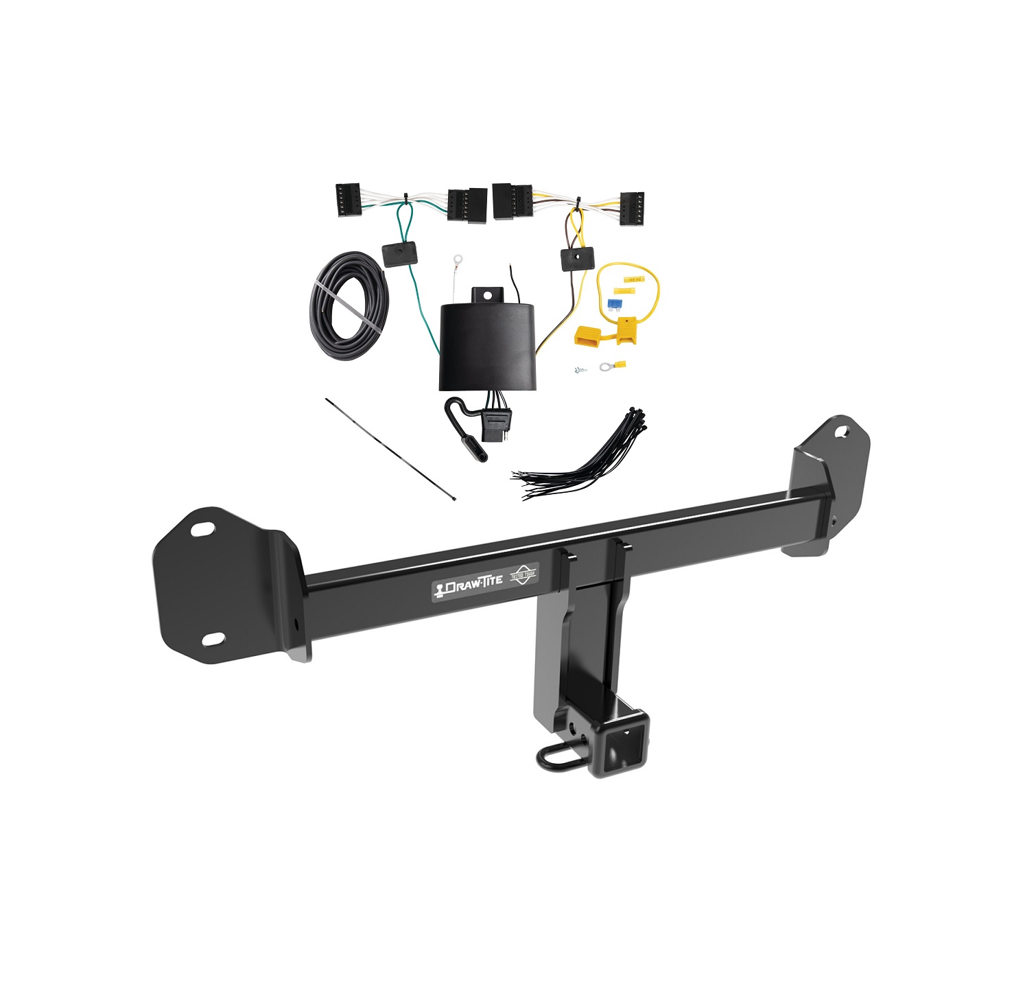 2022-2024 BMW X3 Draw-Tite Class 3 Trailer Hitch, 2 Inch Square Receiver Bundle w/ Plug-n-Play T-One Wiring Harness thumbnail 0