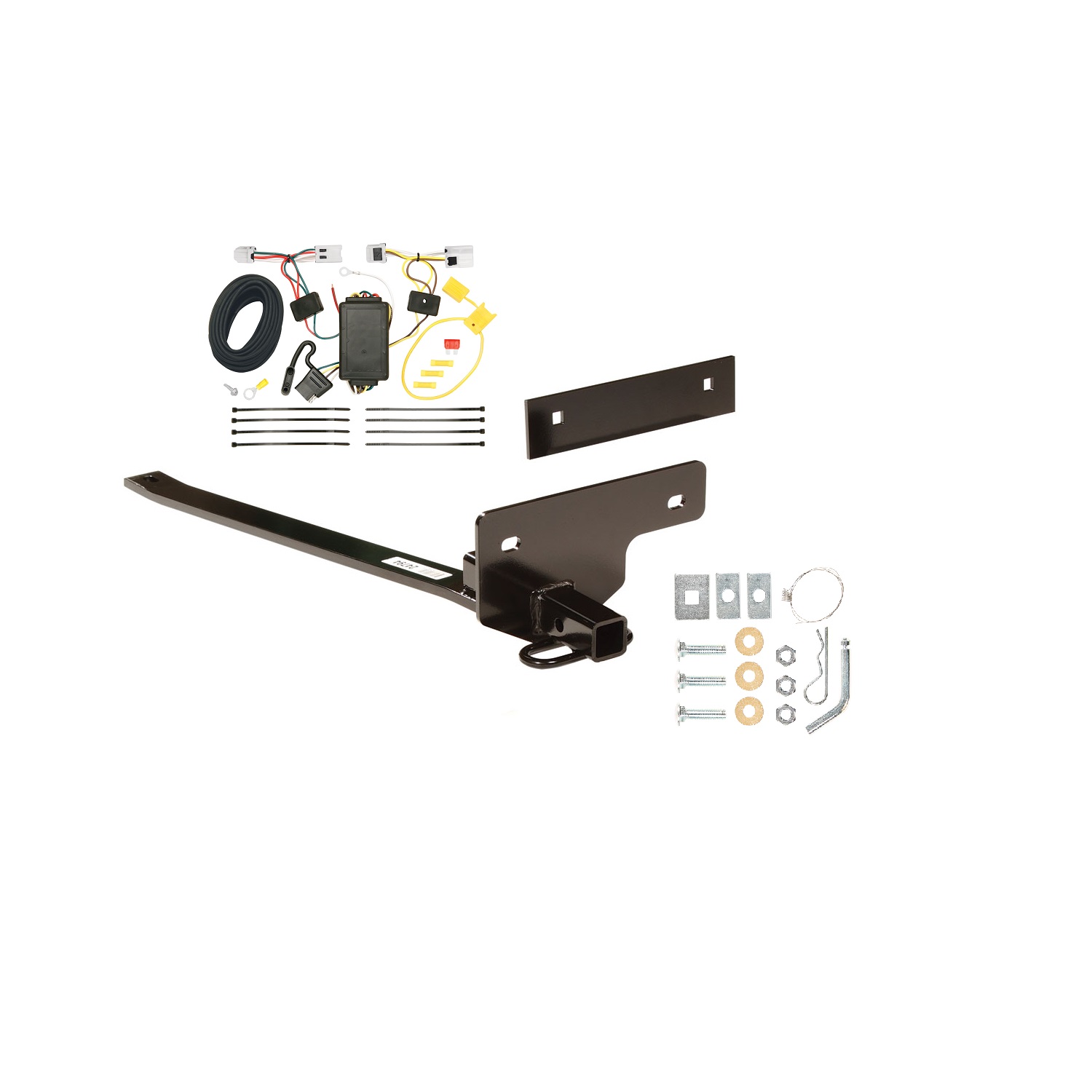 2007-2012 Nissan Sentra Draw-tite Class 1 Trailer Hitch, 1-1/4 Inch Square Receiver Bundle w/ Plug-n-Play T-One Wiring Harness thumbnail 0