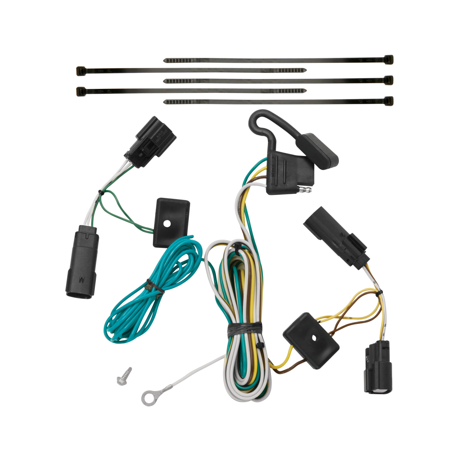 2012-2019 Ford Flex Draw-tite Class 3 Trailer Hitch, 2 Inch Square Receiver Bundle w/ Plug-n-Play T-One Wiring Harness thumbnail 1