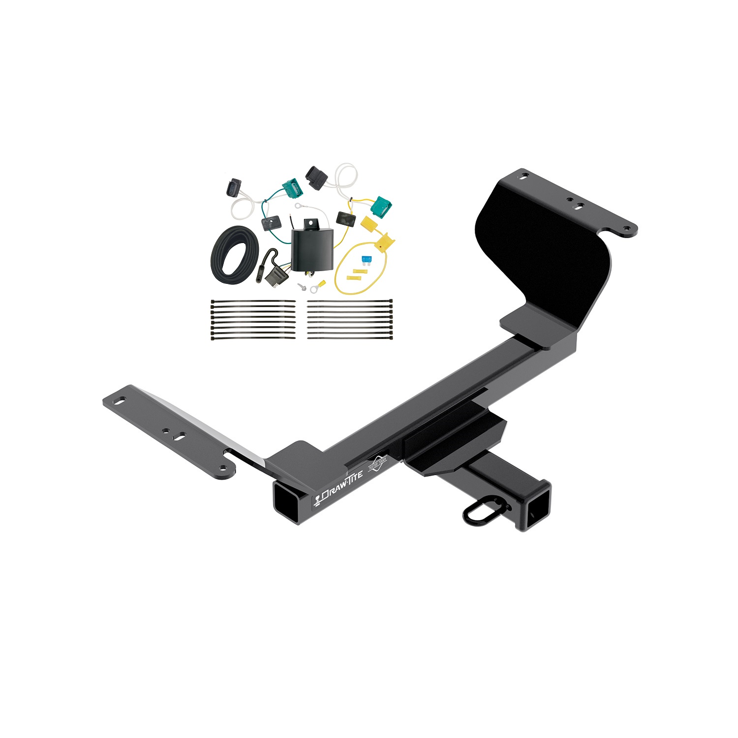 2018-2021 Chevrolet Equinox Except Premier or Models w/1.6L Diesel Engine Draw-tite Class 3 Trailer Hitch, 2 Inch Square Receiver Bundle w/ Plug-n-Play T-One Wiring Harness thumbnail 0