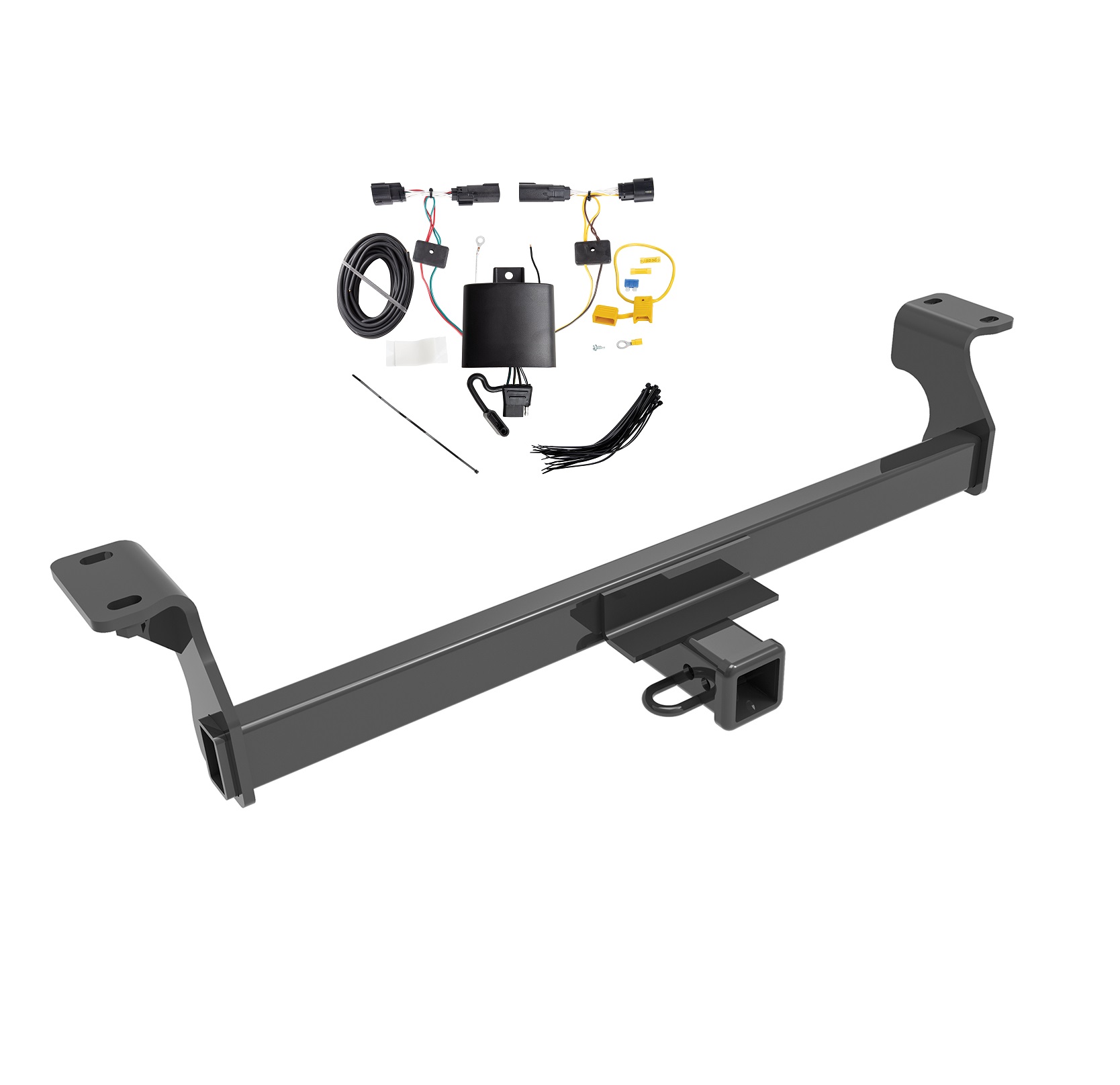 2020-2024 Ford Escape Except HybridDraw-Tite Class 2 Trailer Hitch, 1-1/4 Inch Square Receiver Bundle w/ Plug-n-Play T-One Wiring Harness thumbnail 0