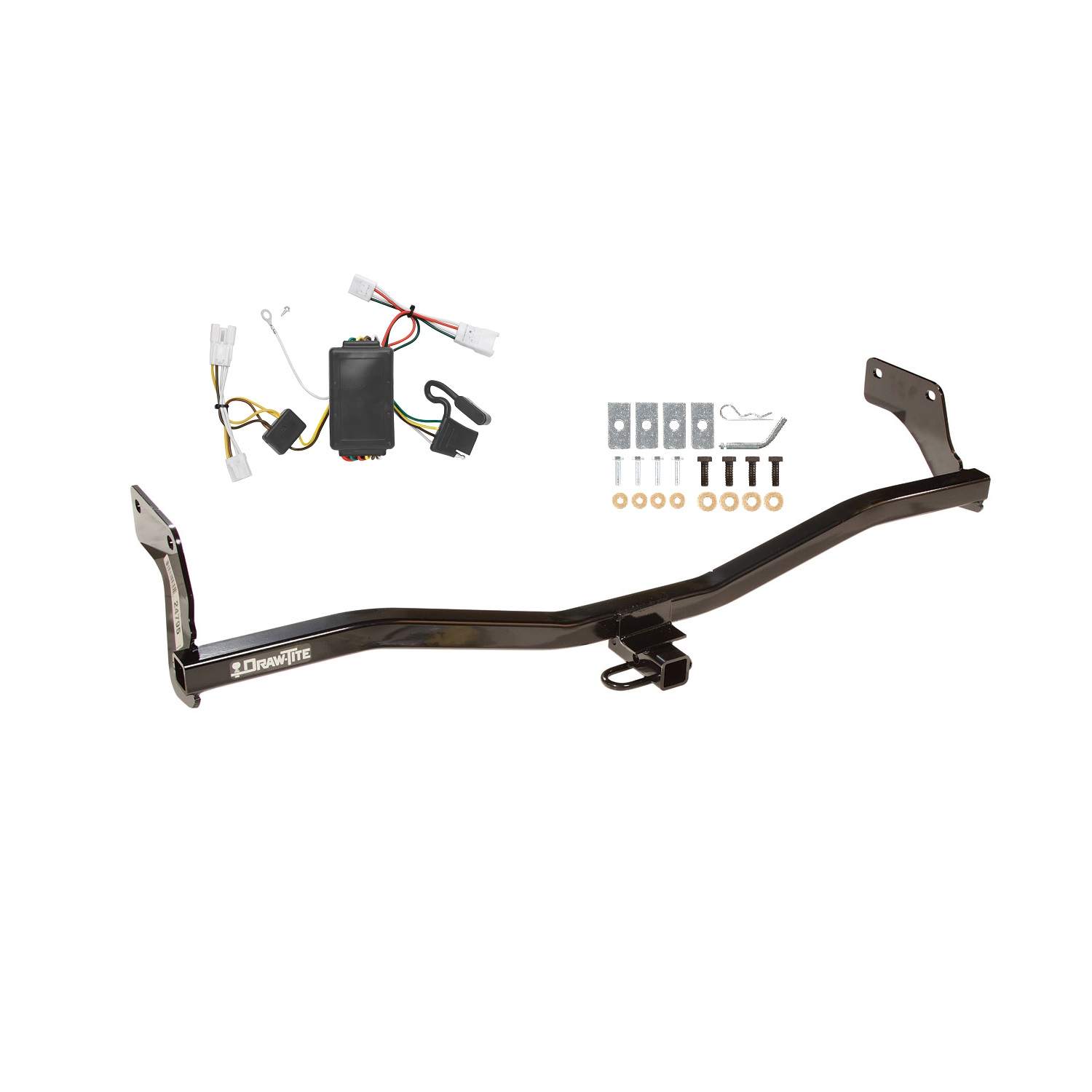 2007-2010 Hyundai Elantra Sedan Draw-tite Class 1 Trailer Hitch, 1-1/4 Inch Square Receiver Bundle w/ Plug-n-Play T-One Wiring Harness