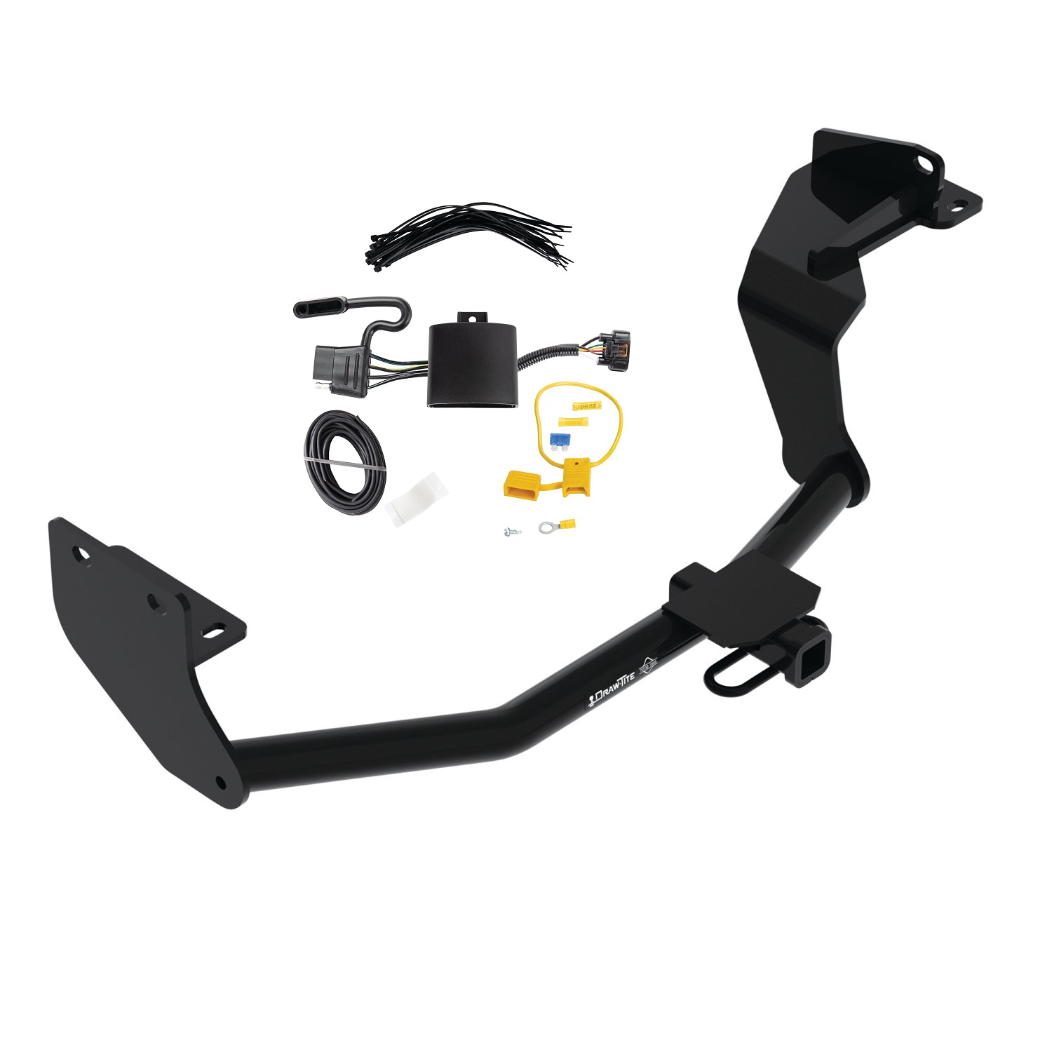 2019-2020 Hyundai Santa Fe Draw-tite Class 2 Trailer Hitch, 1-1/4 Inch Square Receiver Bundle w/ Plug-n-Play T-One Wiring Harness thumbnail 0