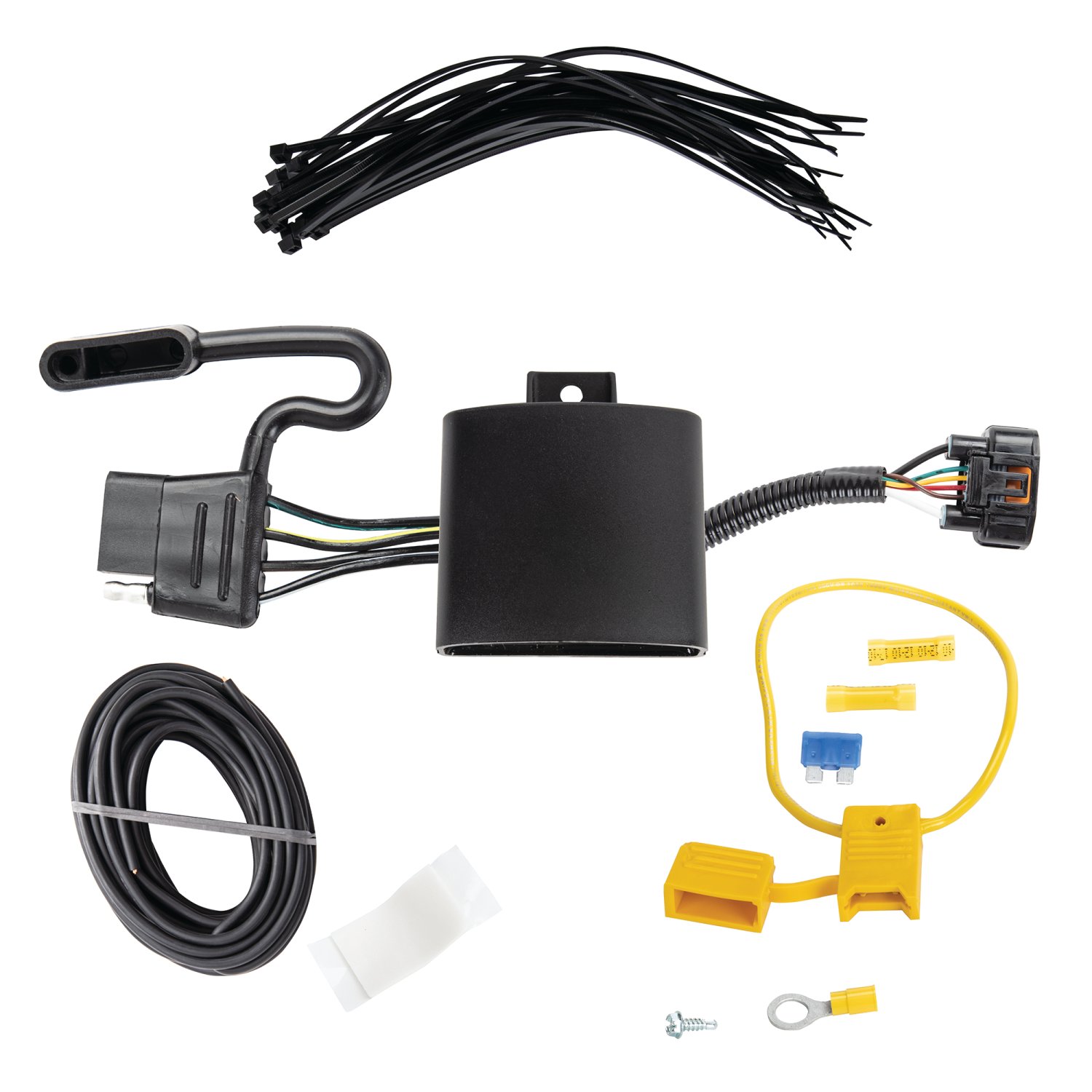 2019-2020 Hyundai Santa Fe Draw-tite Class 2 Trailer Hitch, 1-1/4 Inch Square Receiver Bundle w/ Plug-n-Play T-One Wiring Harness thumbnail 1