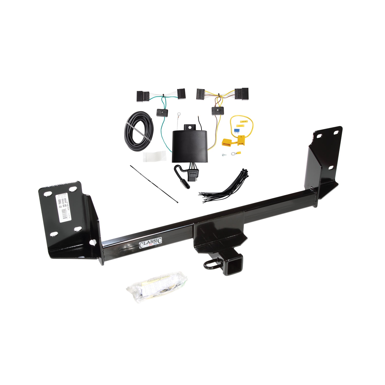 2015-2018 BMW X5 Except M Sport Package Draw-tite Class 4 Trailer Hitch, 2 Inch Square Receiver Bundle w/ Plug-n-Play T-One Wiring Harness thumbnail 0