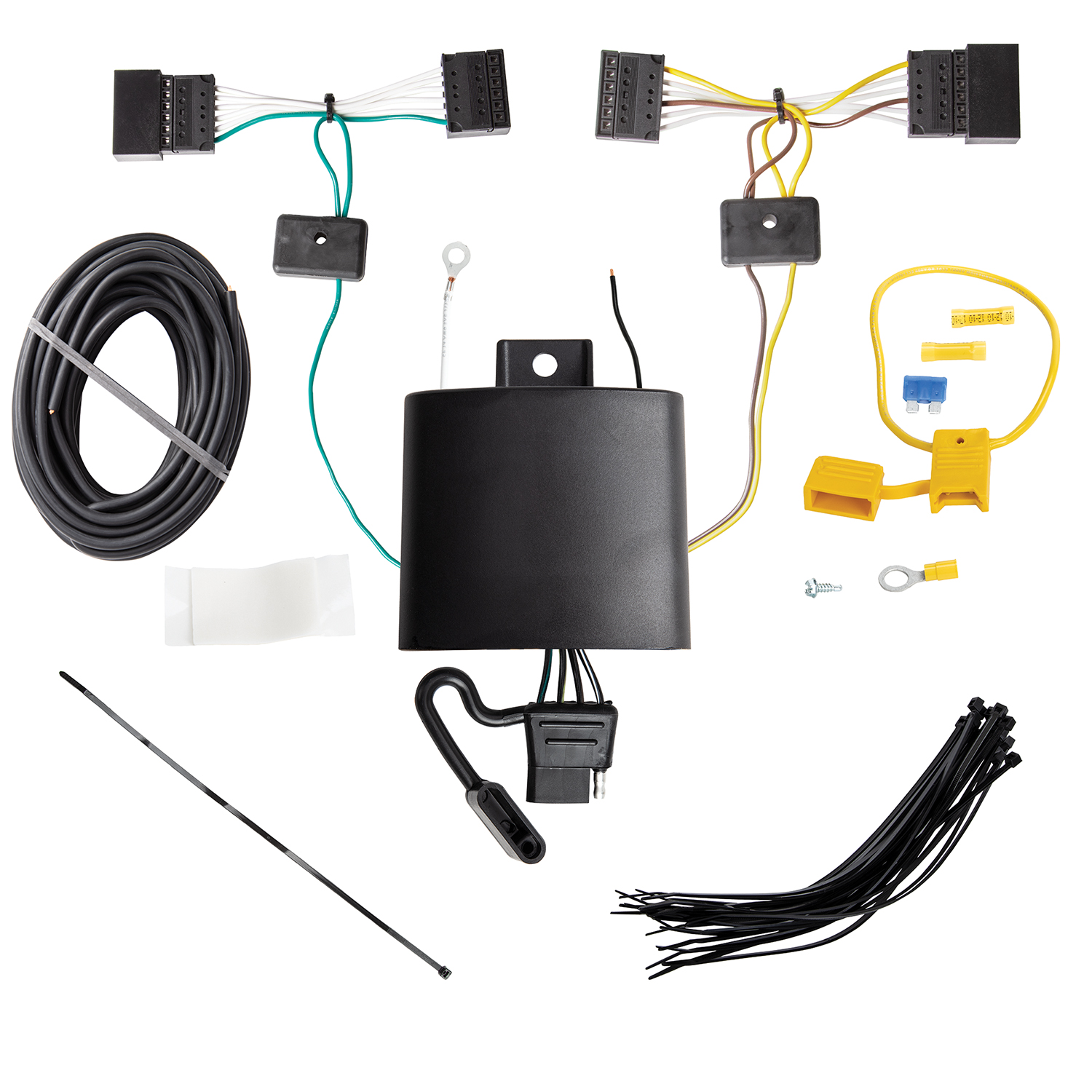 2015-2018 BMW X5 Except M Sport Package Draw-tite Class 4 Trailer Hitch, 2 Inch Square Receiver Bundle w/ Plug-n-Play T-One Wiring Harness thumbnail 1